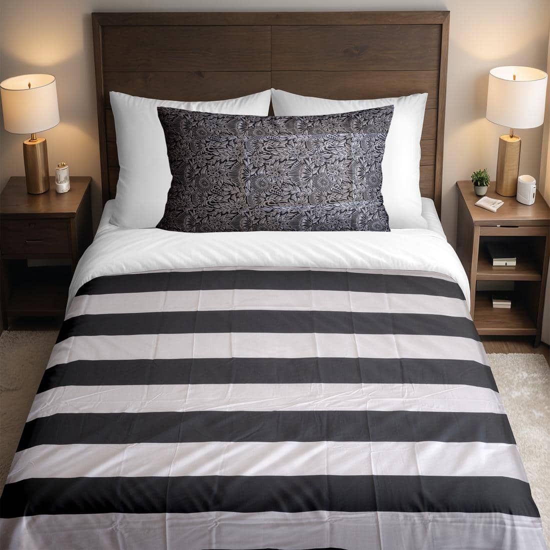 Threads Silky Touch Premium Super King Size Flat Bedsheet 274 x 274 cms