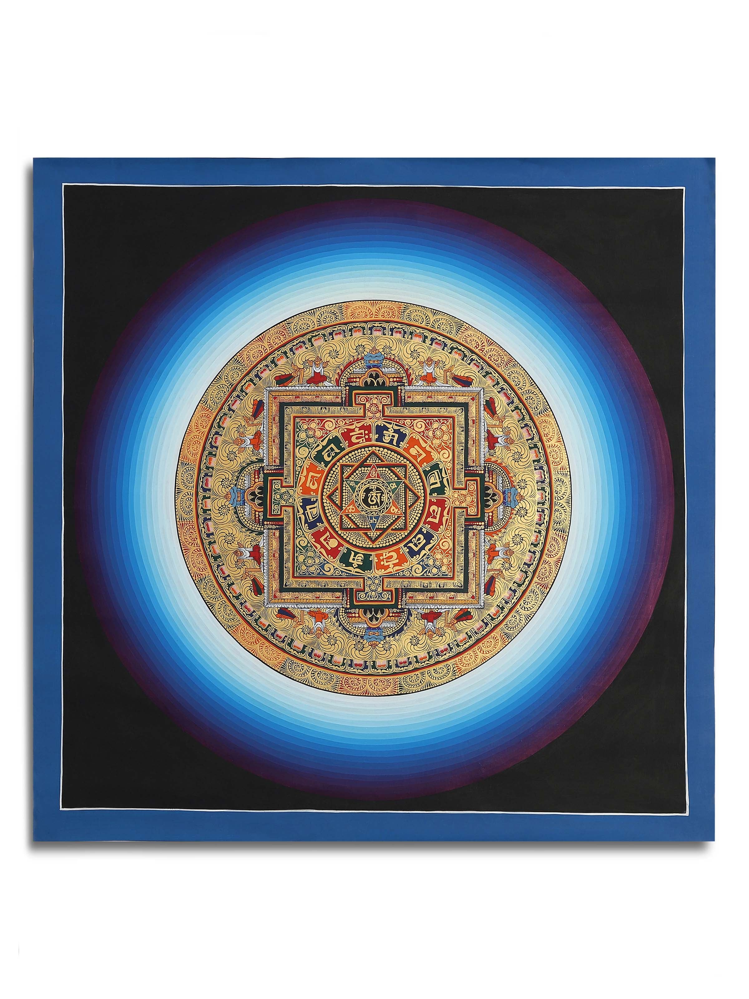 Rainbow Mandala Thangka Painting