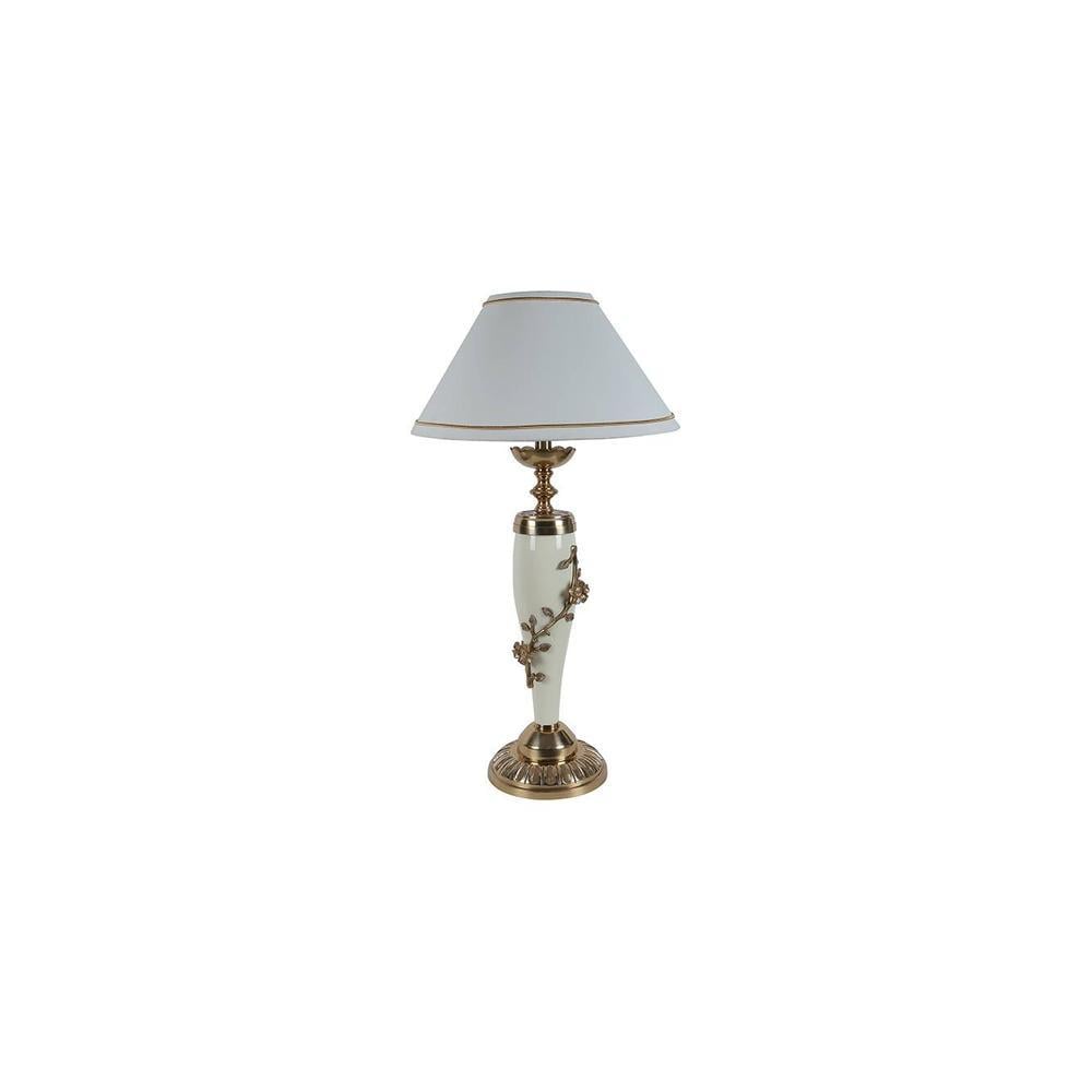 Alf White Cotton Shade Table Lamp