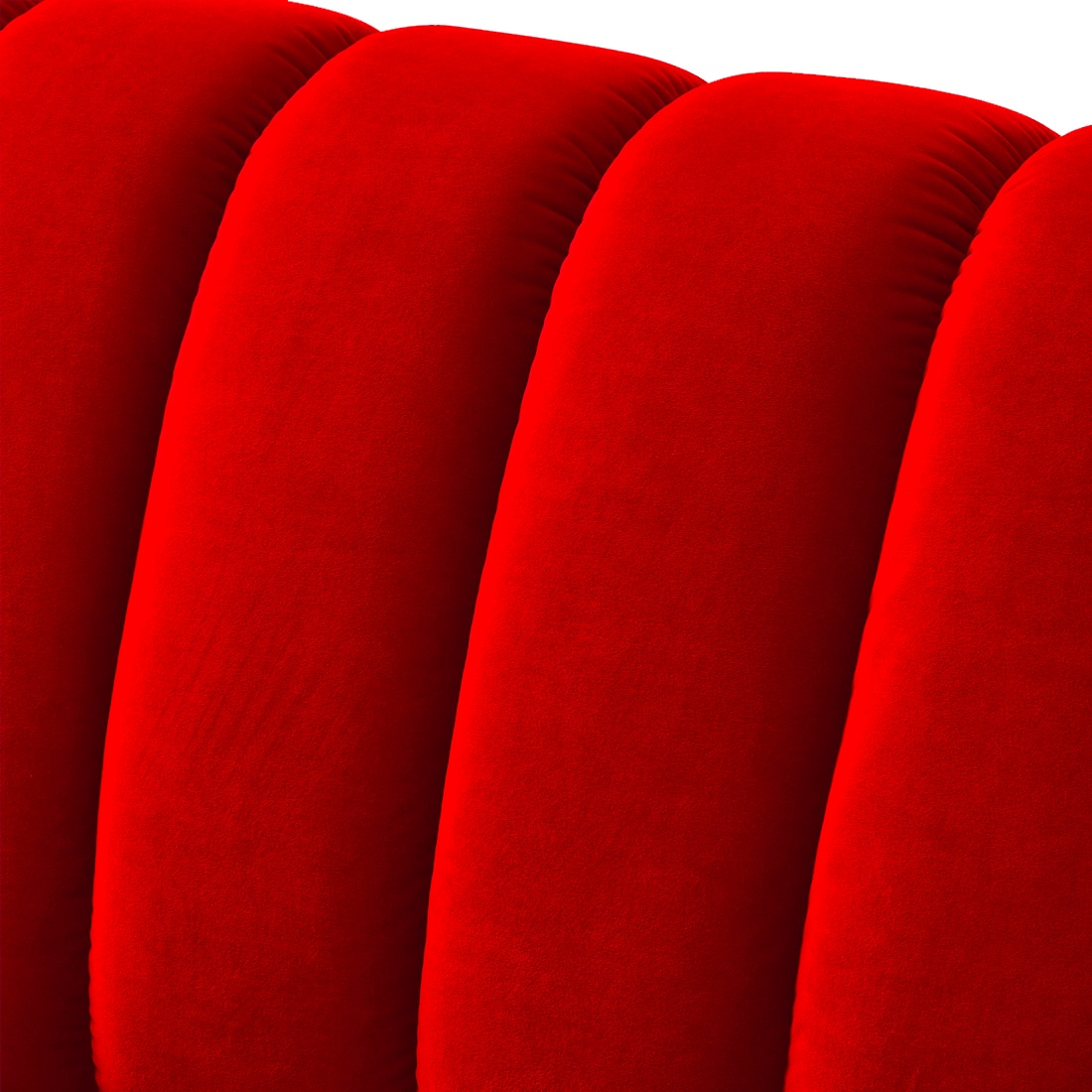 Rosa Fabric Sofa (Red)