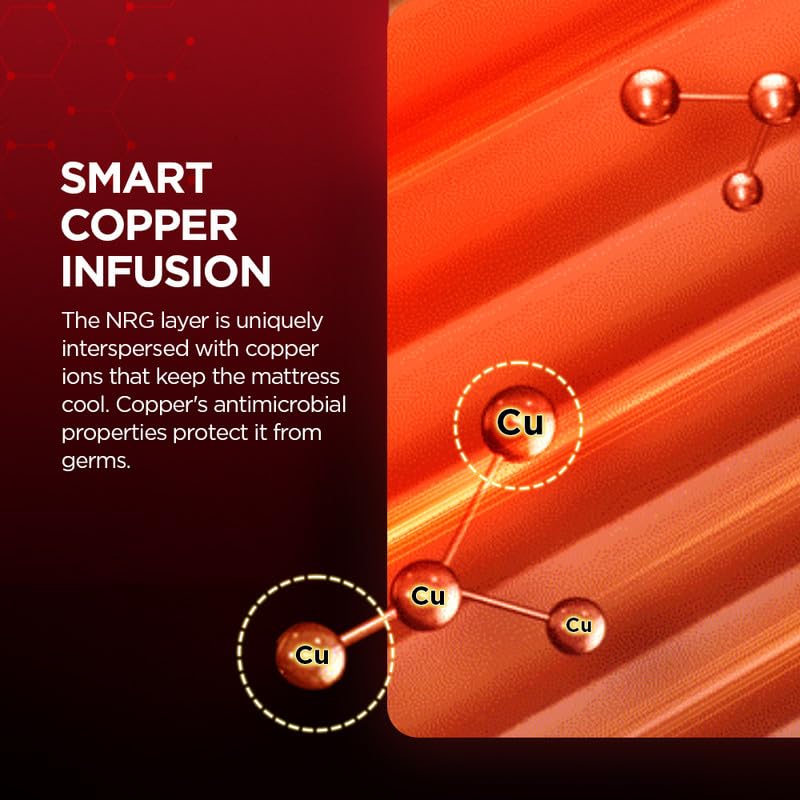 Propel Plus 3 Zoned NRG Layer Medium Firm Pocket Spring Mattress with Zero Motion Transfer & Euro Top (78 x 72 in, 8 Inches)