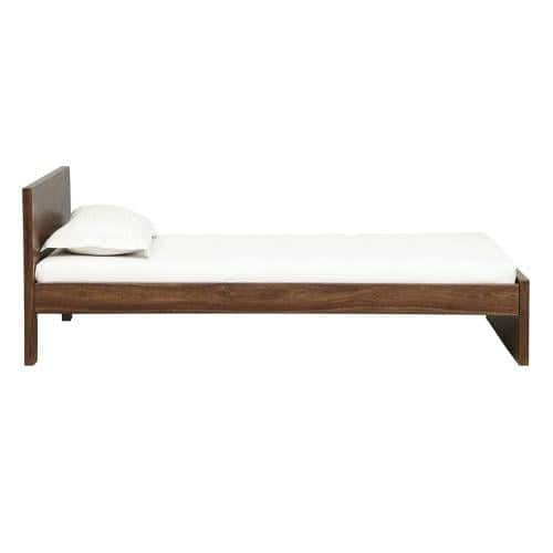 Monarch Solid Wood Single Size Non Storage Bed in Teak Finish
