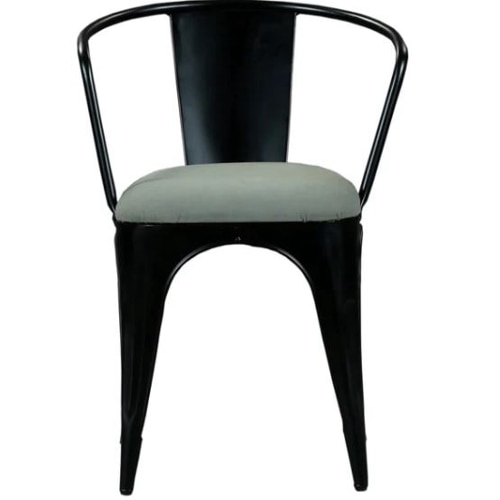 Ferro Iron Dining Chair in Black Colour