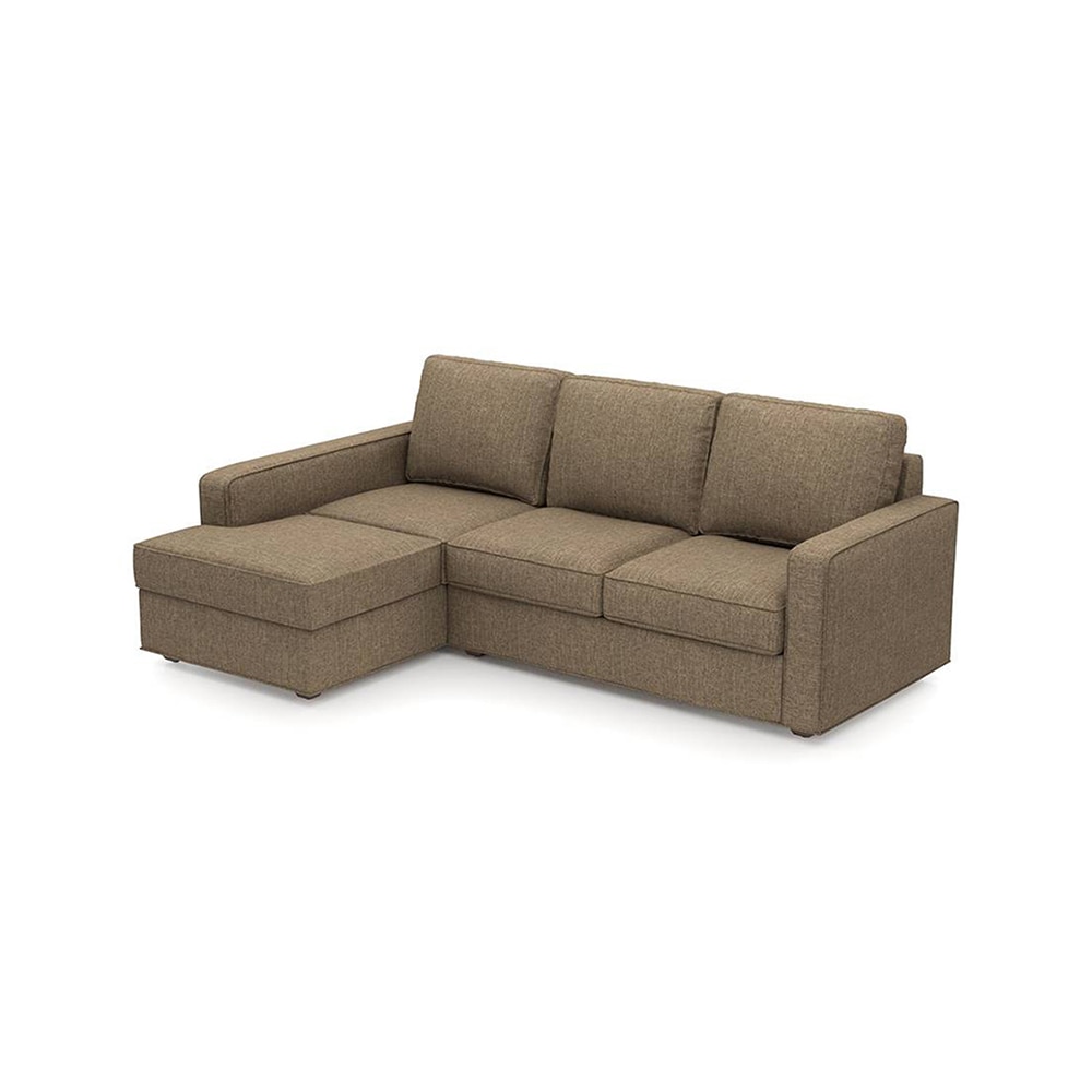 Apollo Compact Sofa (Colour : Dune, Cushion : Soft, Back Type : Regular, Seating Capacity : Left Aligned 2 Seater + Left Aligned Chaise)