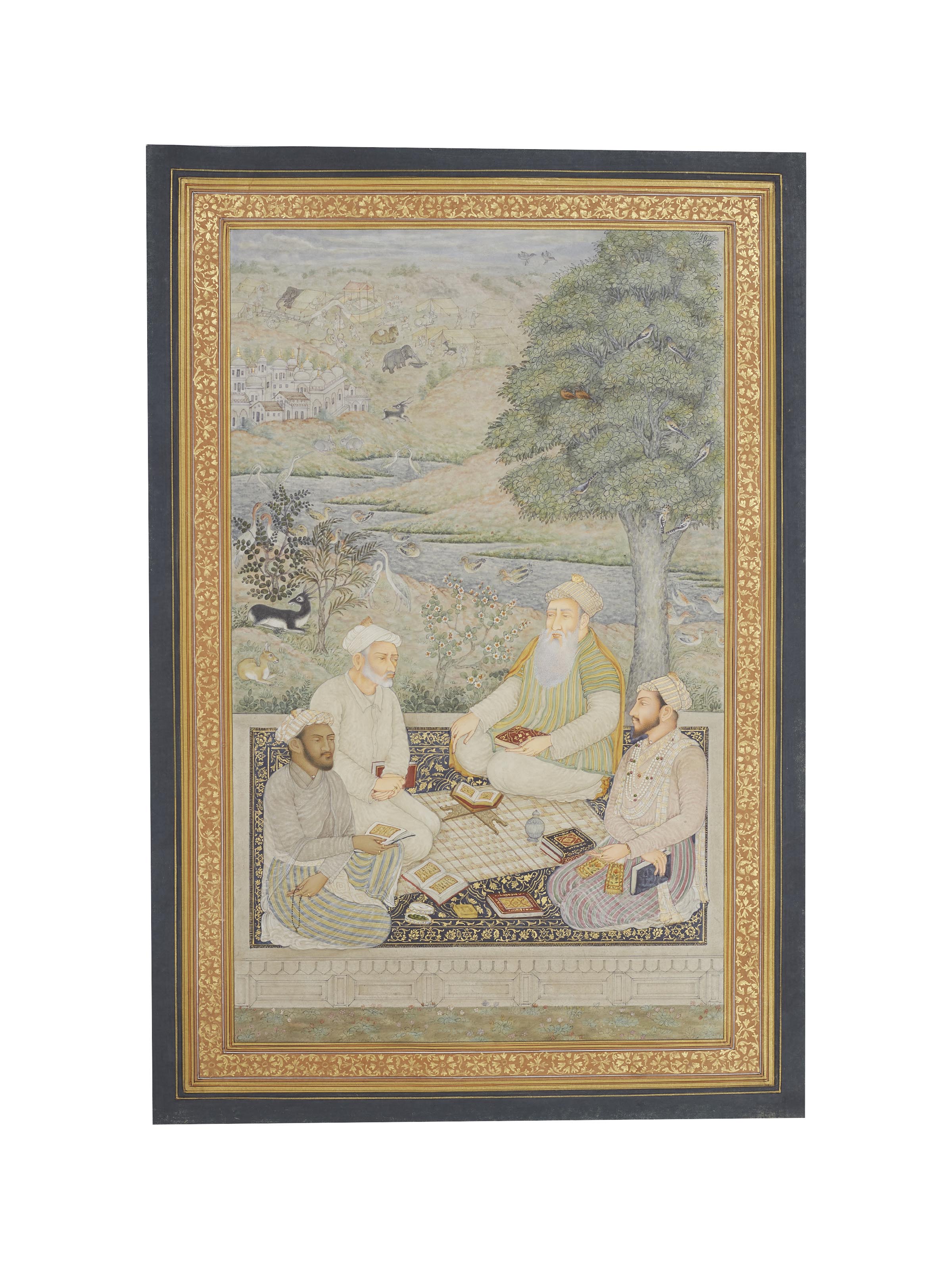Gatherings of Scholars Miniature Painting