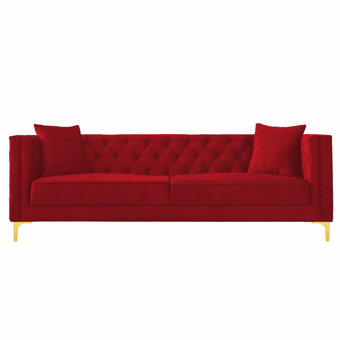 Haruko Fabric Sofa - Red