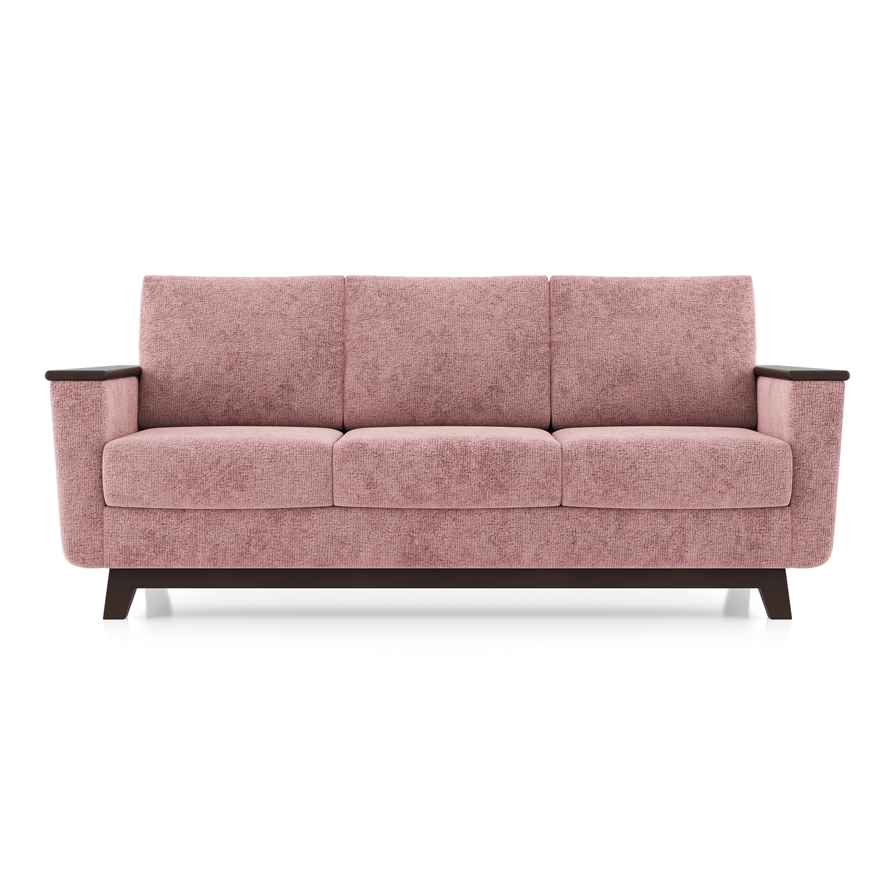 Corby Essential 3 Seater Fabric Sofa In Desert Rose