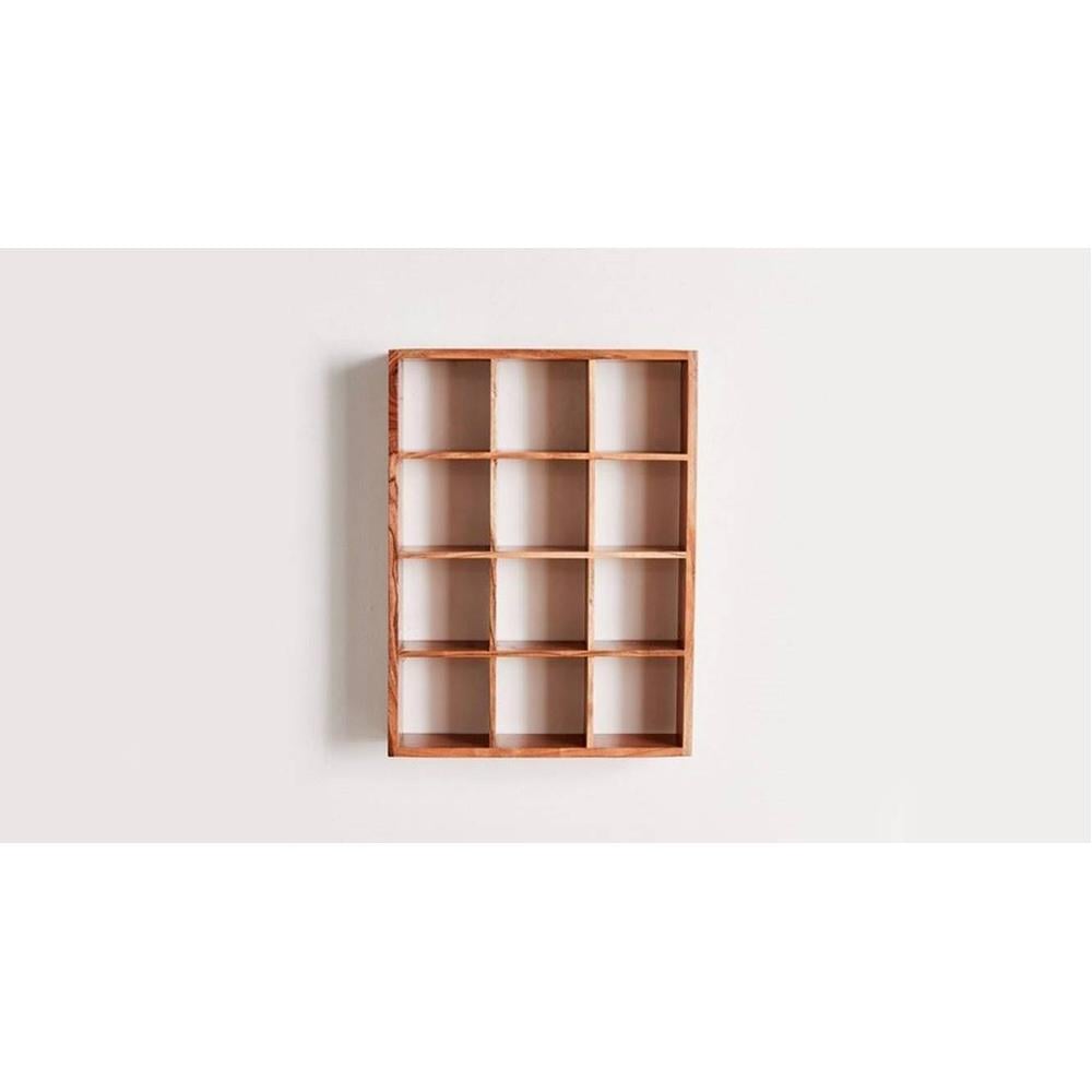 WOODENMOOD Rectangular Wall Rack
