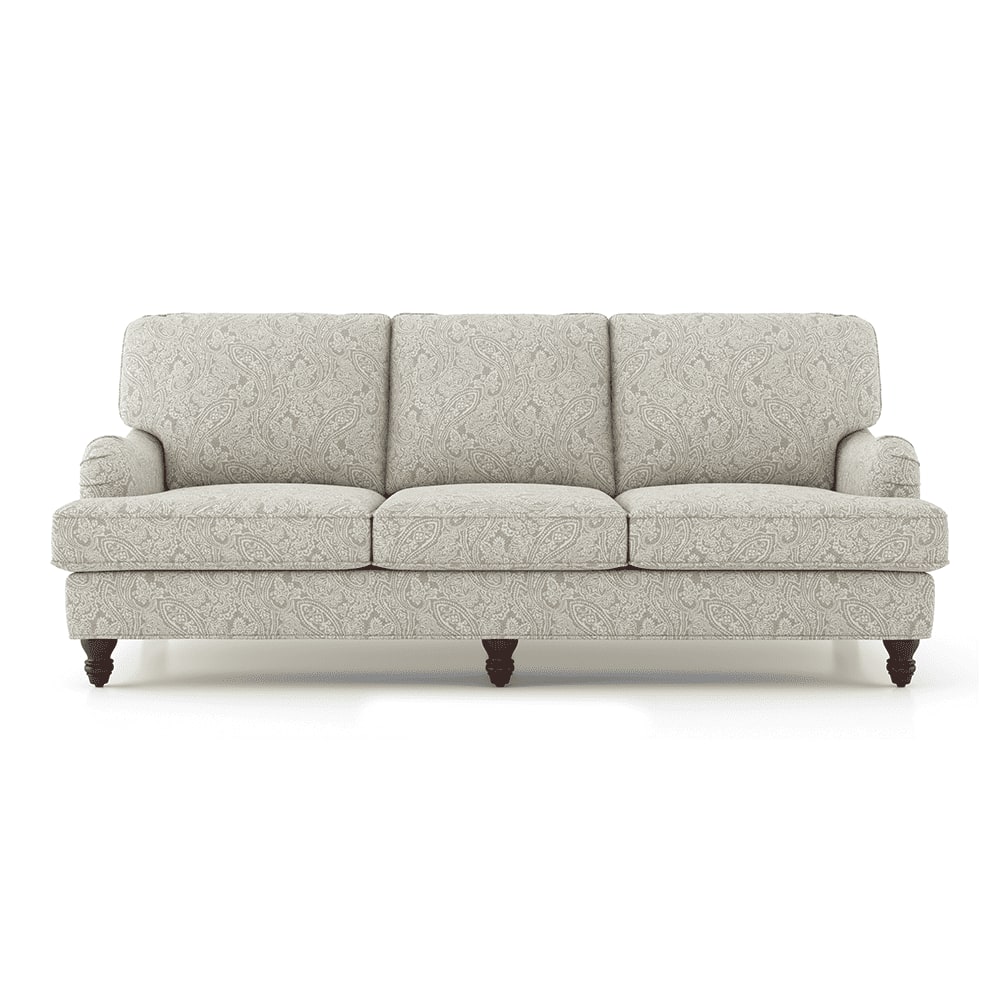 Ophelia Fabric Sofa Set (Colour: Monochrome Paisley, Seater: 3+1+1)