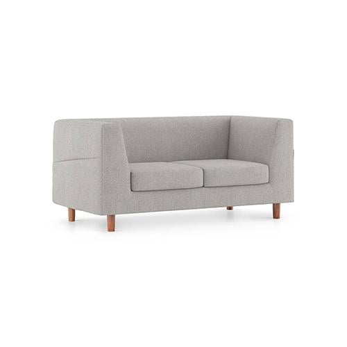 Rubik Essential 2 Seater Fabric Sofa in Vapour Grey Colour