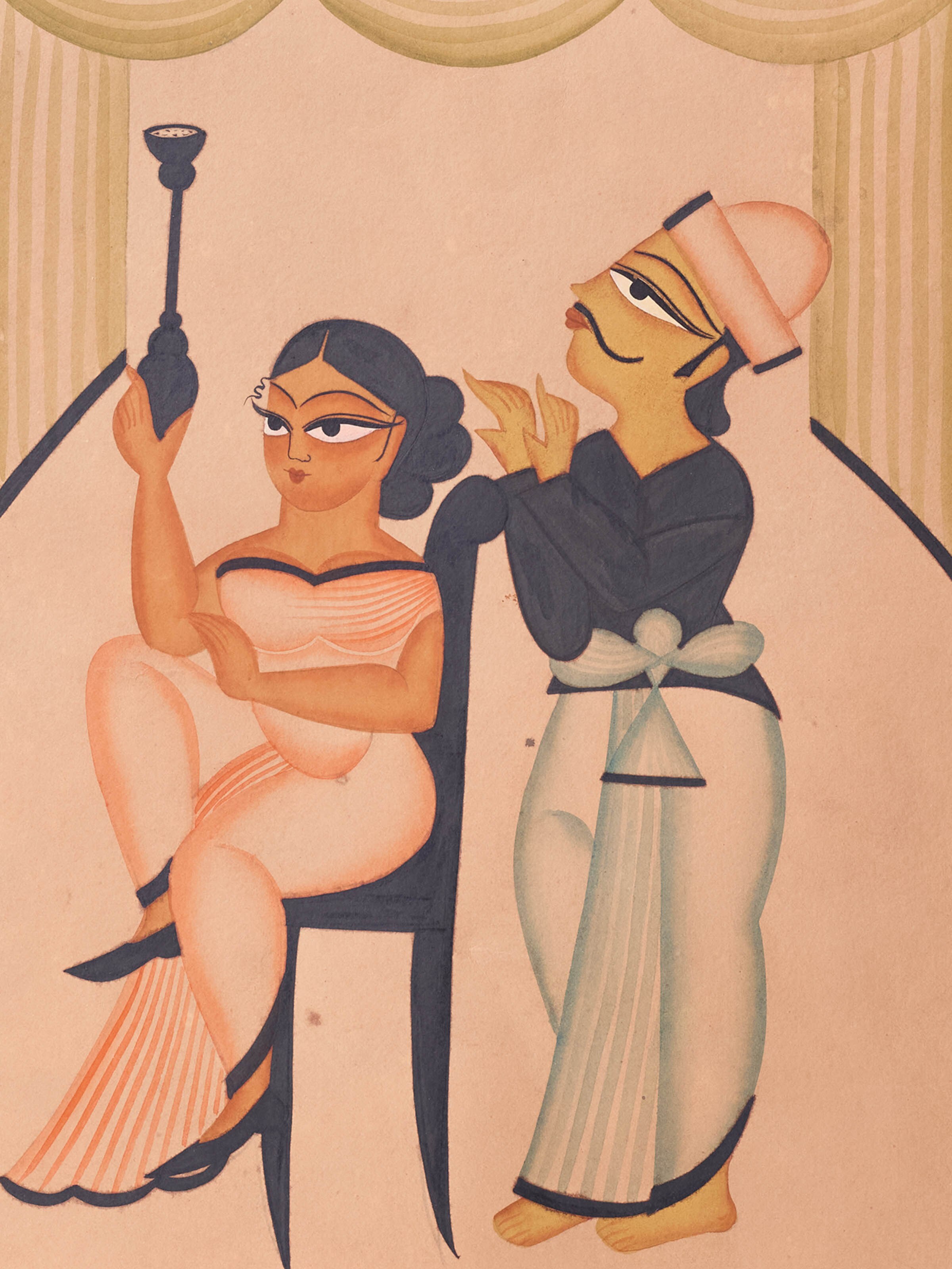 Babu Bibi Kalighat Painting