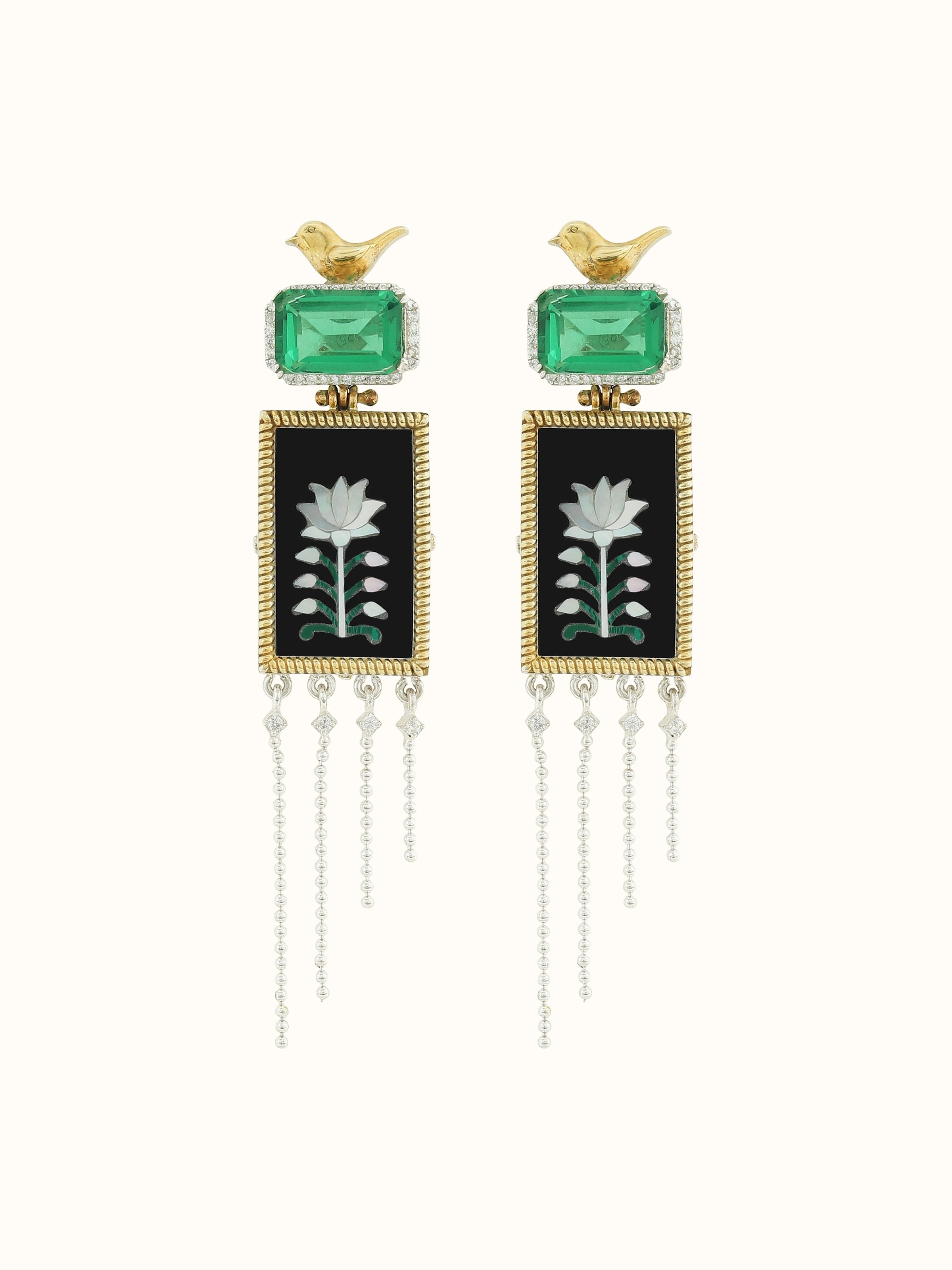 Parchinkari Silver Drop Earrings