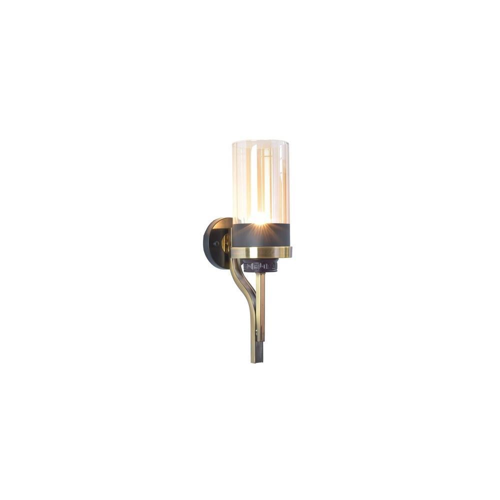 Marco Matte Black & Brass Wall Light