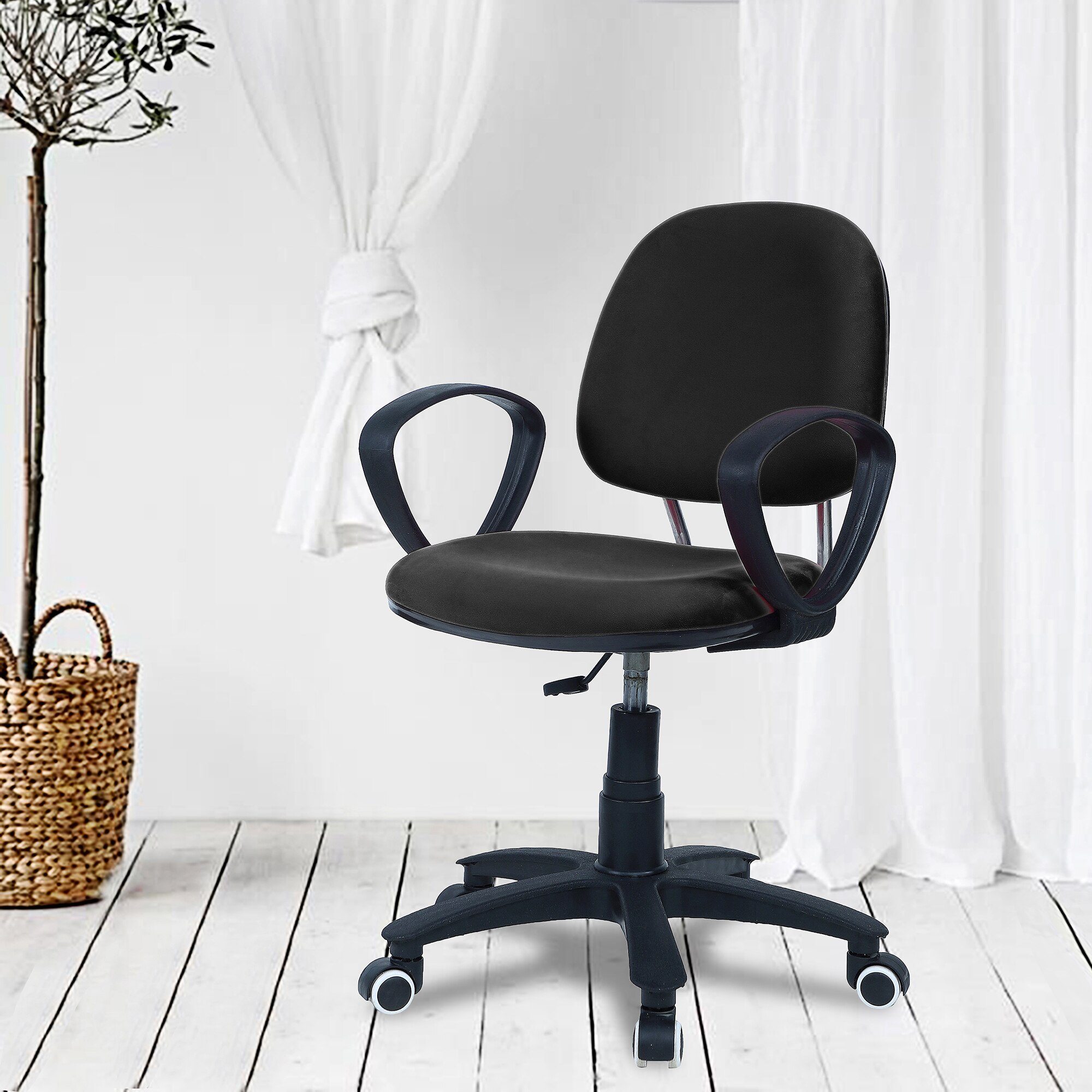 Doriona Low Back Ergonomic Chair in Black Colour