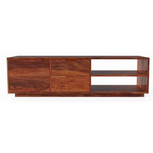 Orion Solid Wood TV Unit in Teak Finish