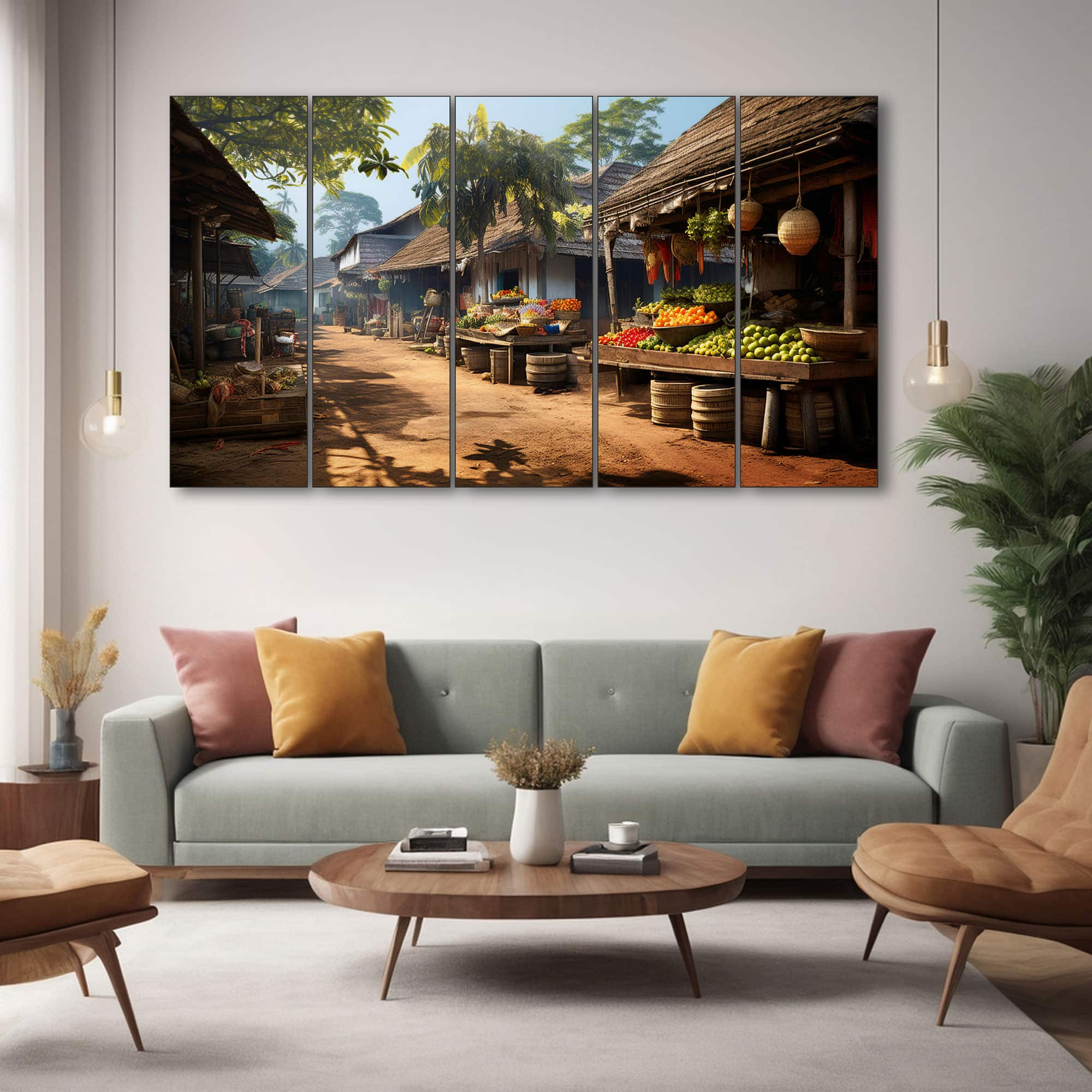 The Castle Decor Nature Wall Painting Wooden Framed 27x48 Inch (Style 2) - The Castle Decor