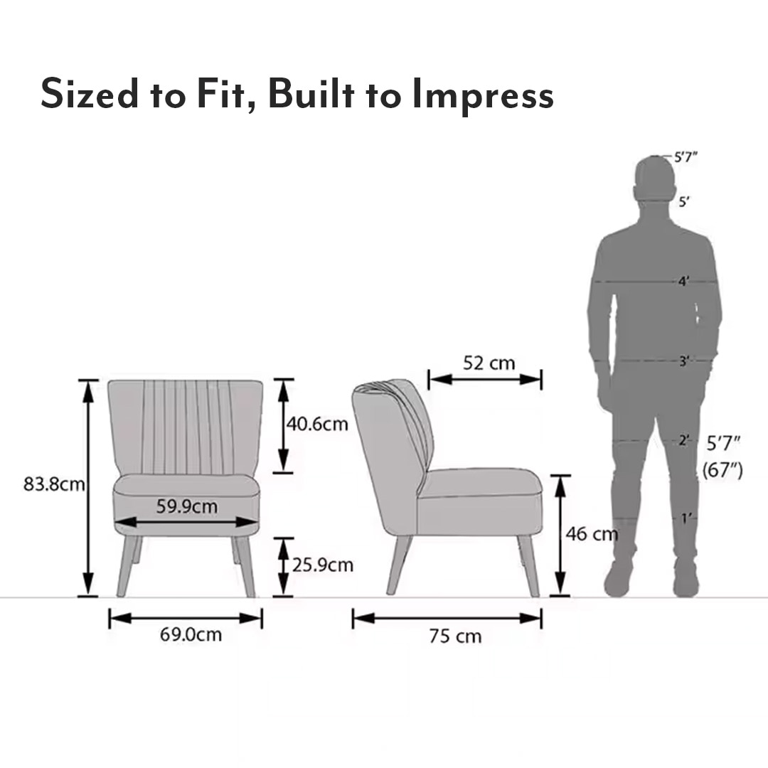 Grace Lounge Chair in Mustard Floral Colour