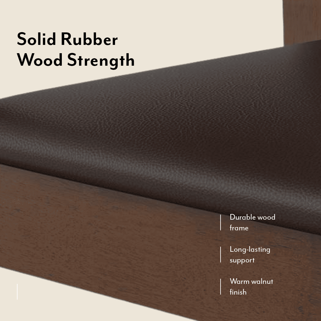 Lawson Solid Wood Dining Chair Set Of 2 In Walnut Finish