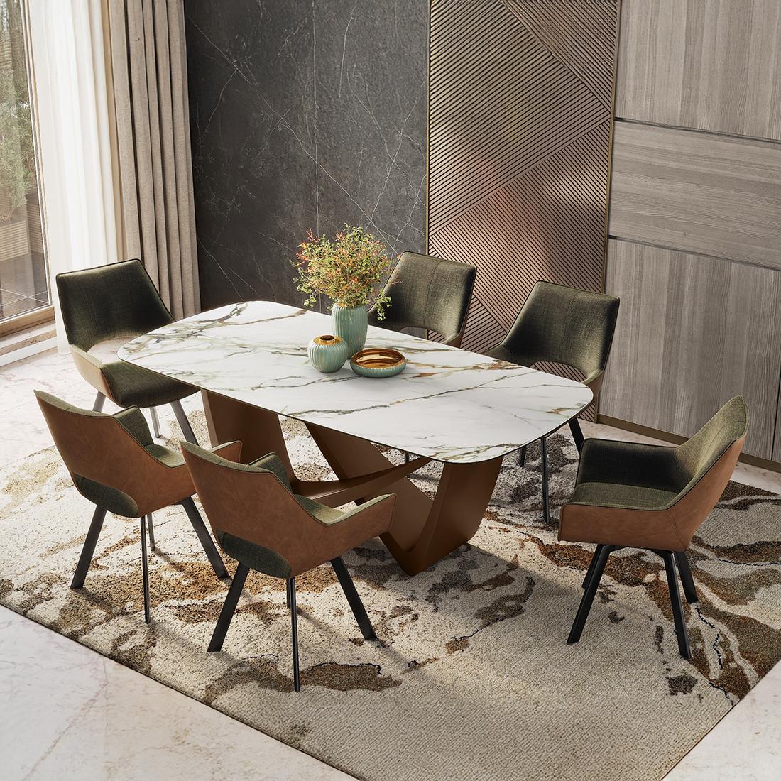 Paloma 6 seater Pluto Spanish Ceramic Dining Table
