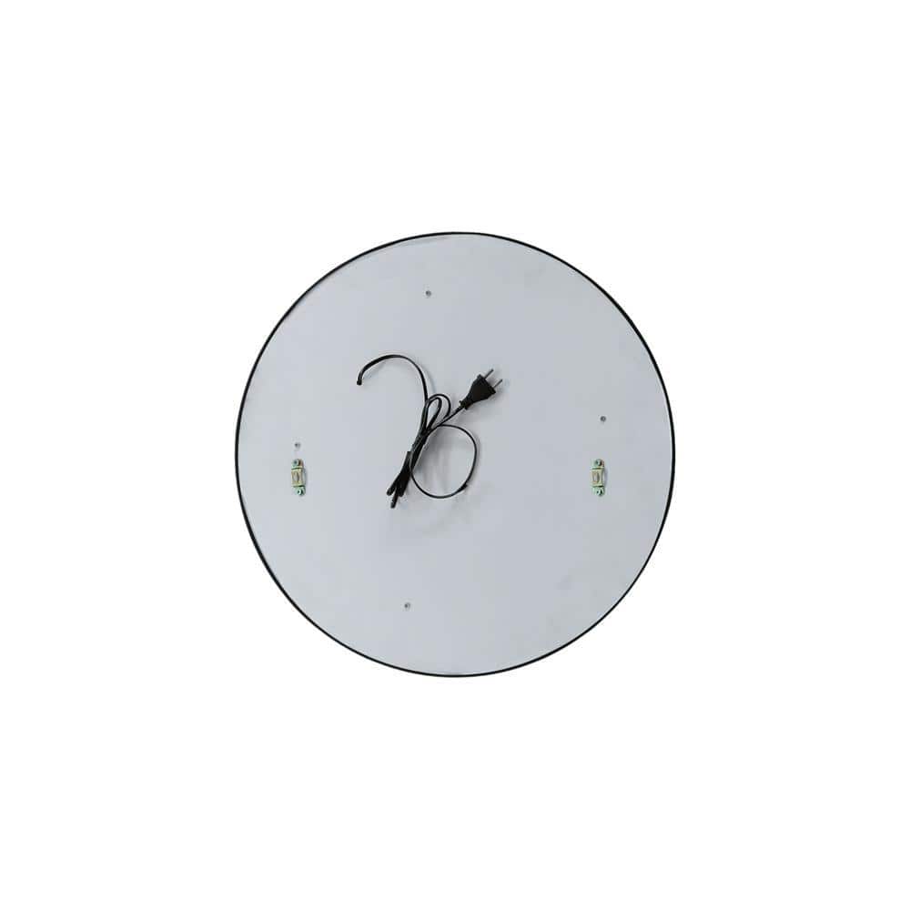 Aluminium LED Circle Decorative wall mirror by elegant arts and frames (Mirror size 600 mm)