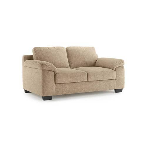 Esquel Luxe 2 Seater Fabric Sofa in Sandshell Beige Colour