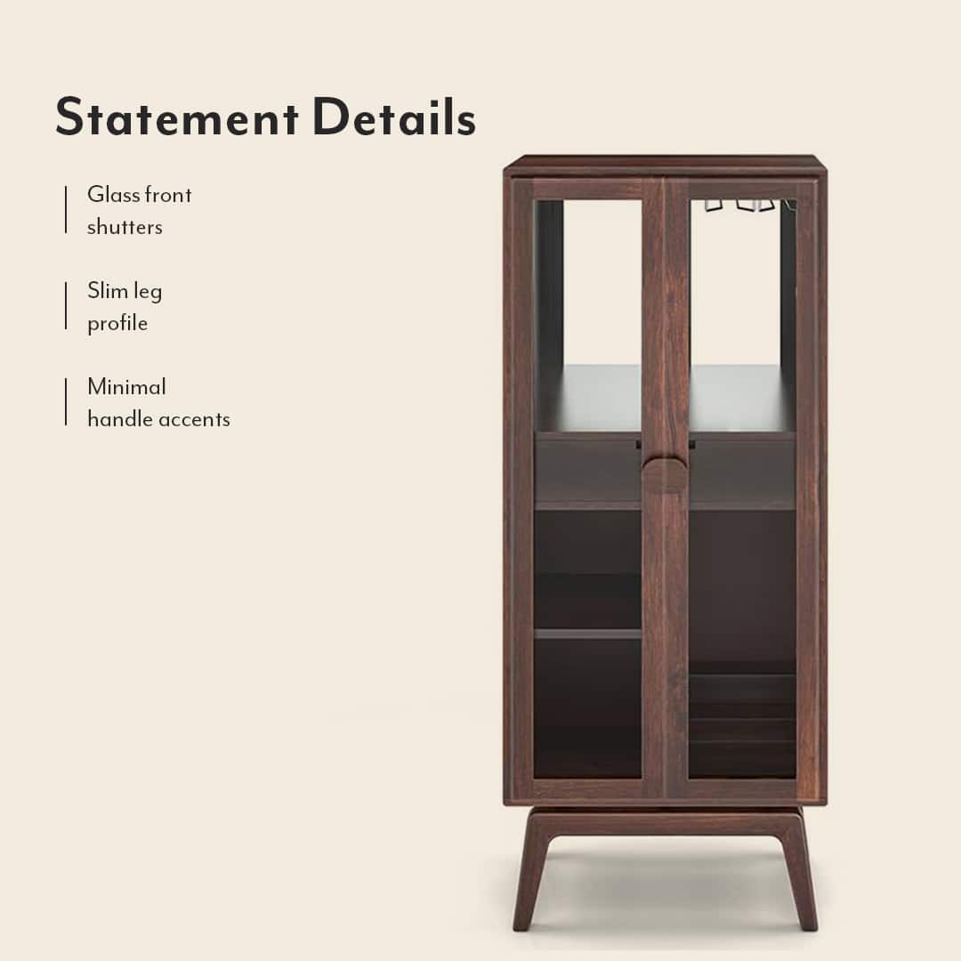 walnut bar cabinet tall narrow