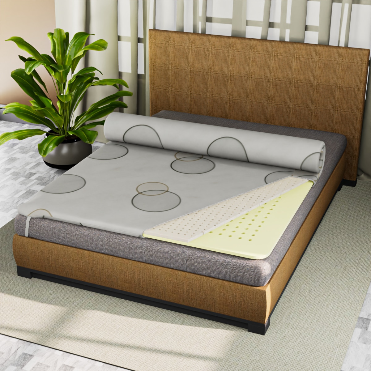 Drilled Air Cool Topper Latex 72X36