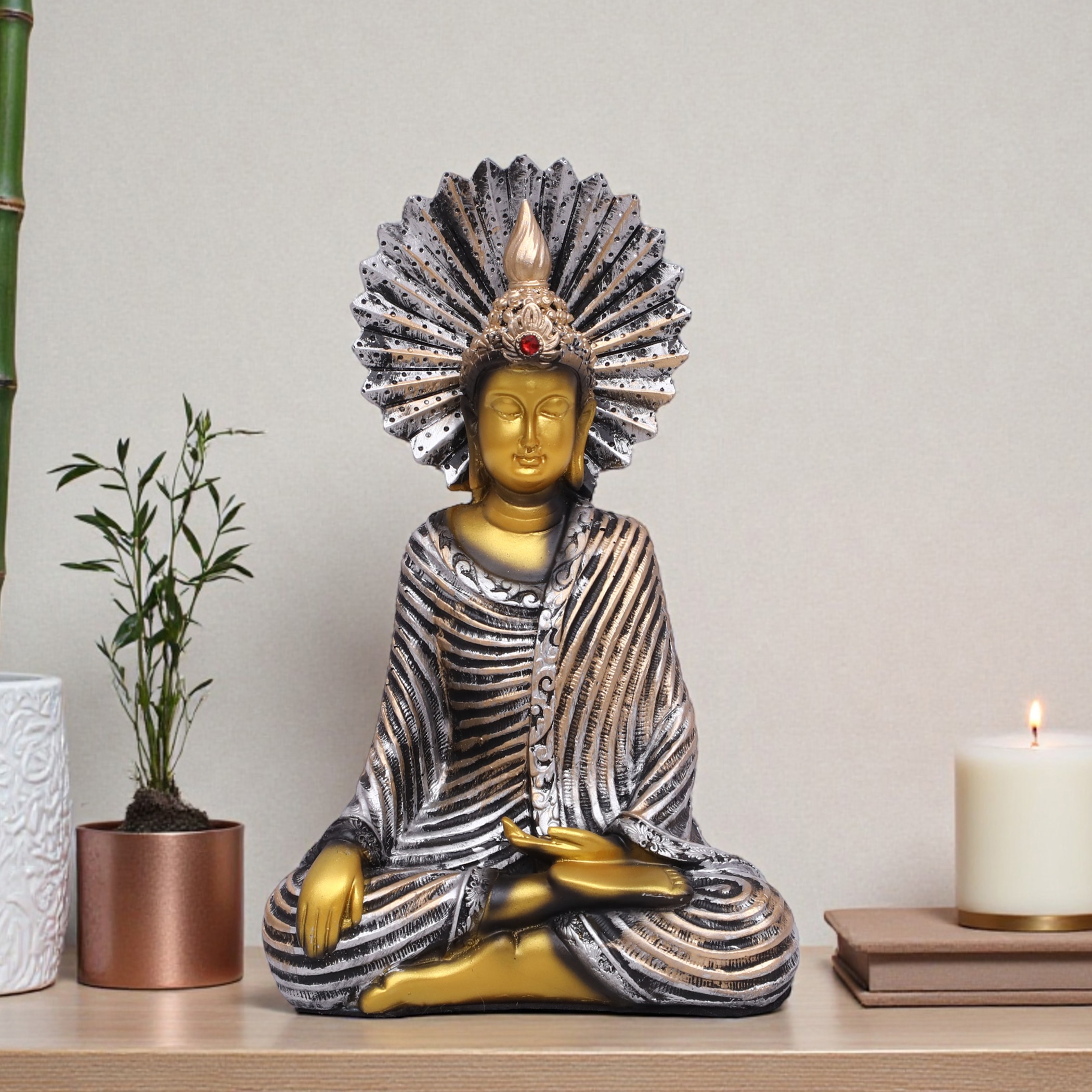 VEDAS Polyresin  Figurine in Gold Colour - Vedas