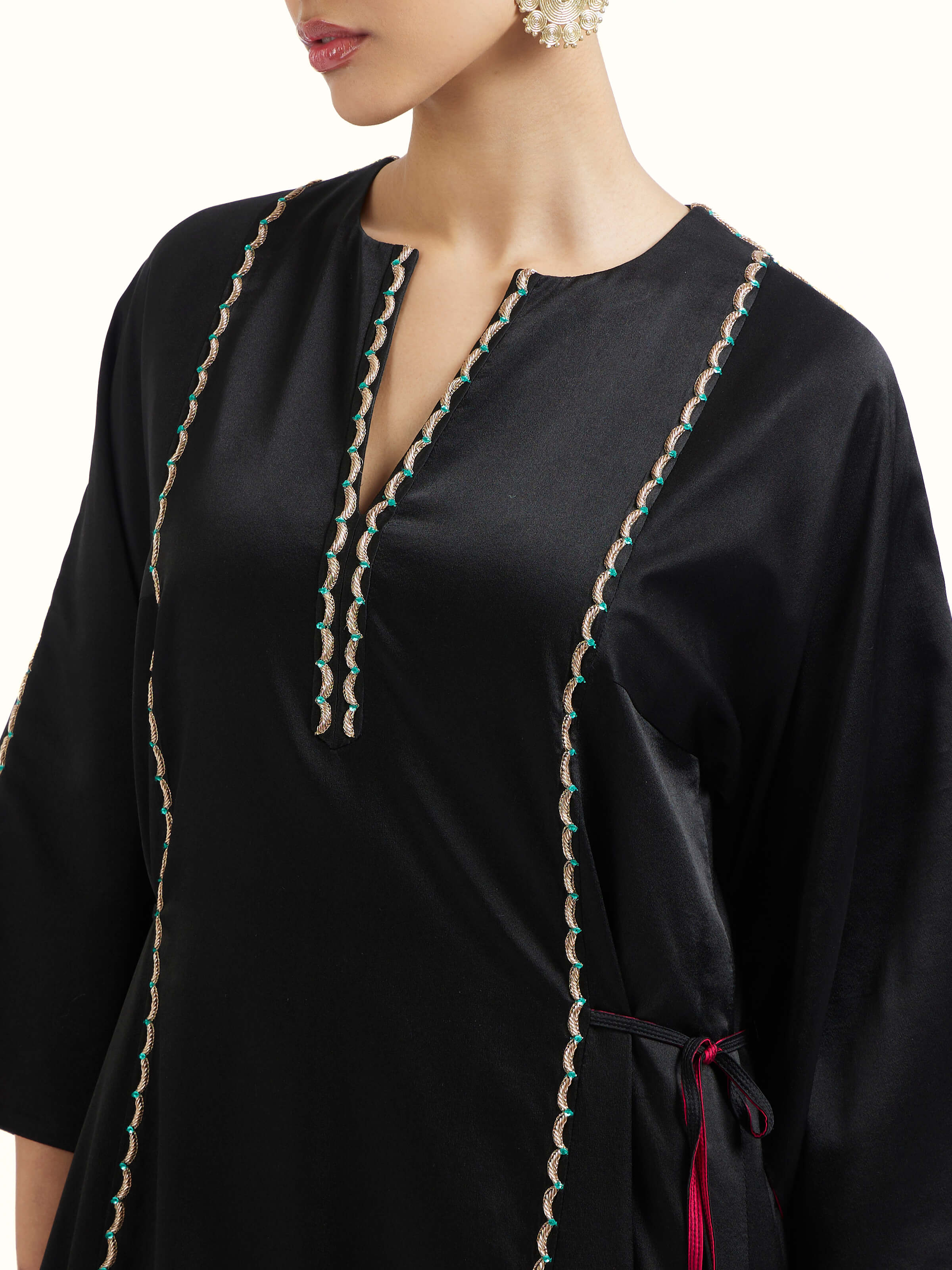 Black Silk Banarasi Co-Ord Set