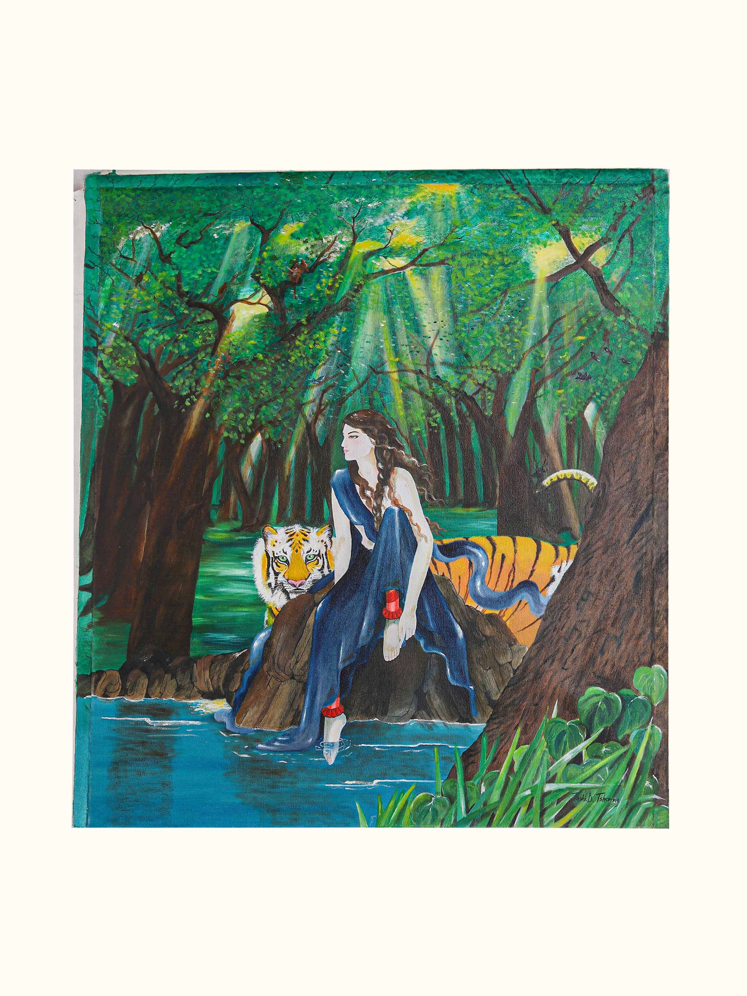 The Lakeside Thangka Painting