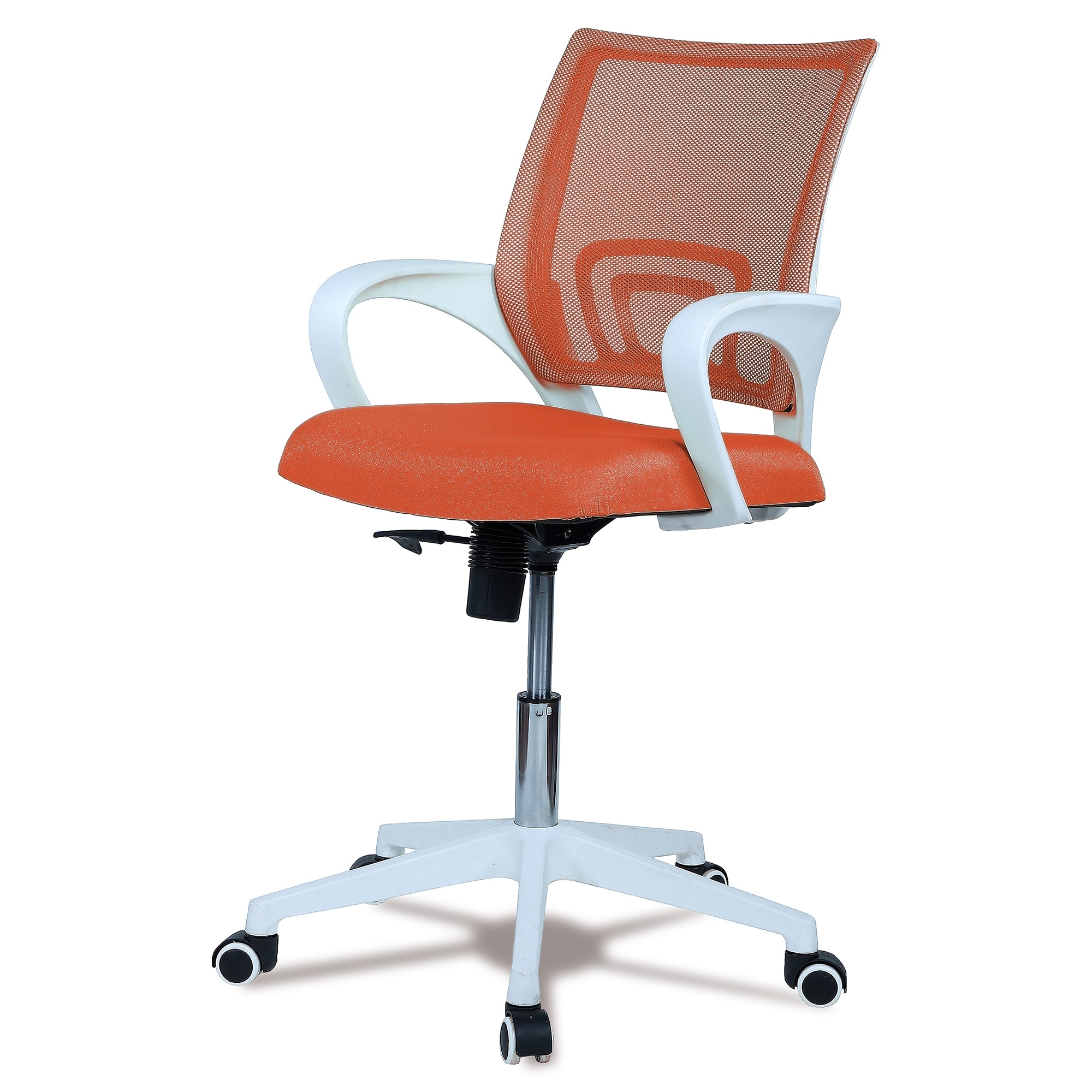 Naamikoa Mid Back Ergonomic Chair in Orange Colour
