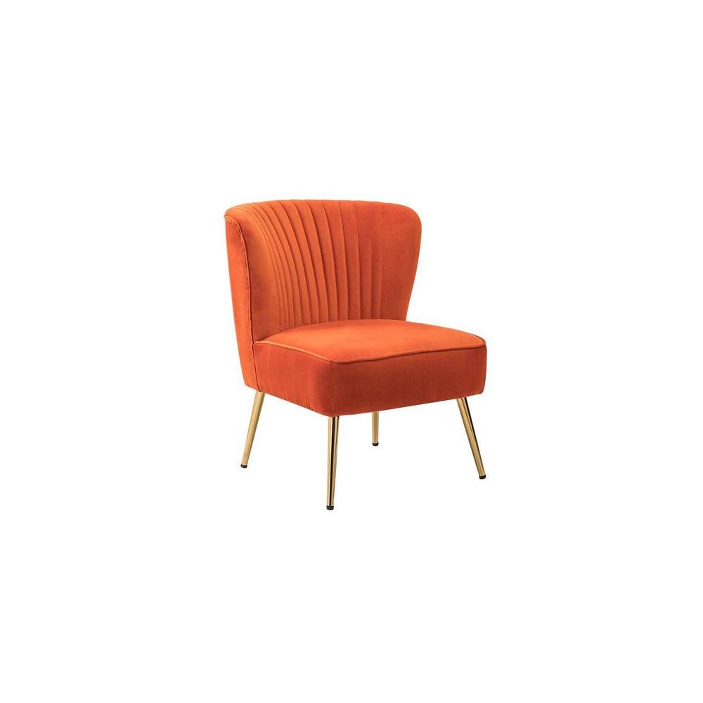 Fission Accent Chair in Orange Colour