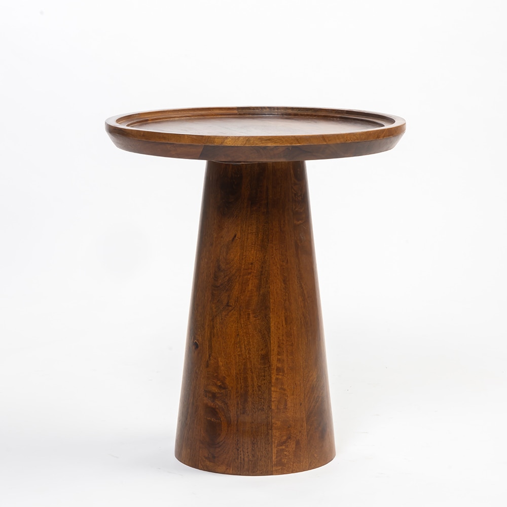 Roppet Solid Wood Coffee Table In Dark Walnut Finish - Living Shape