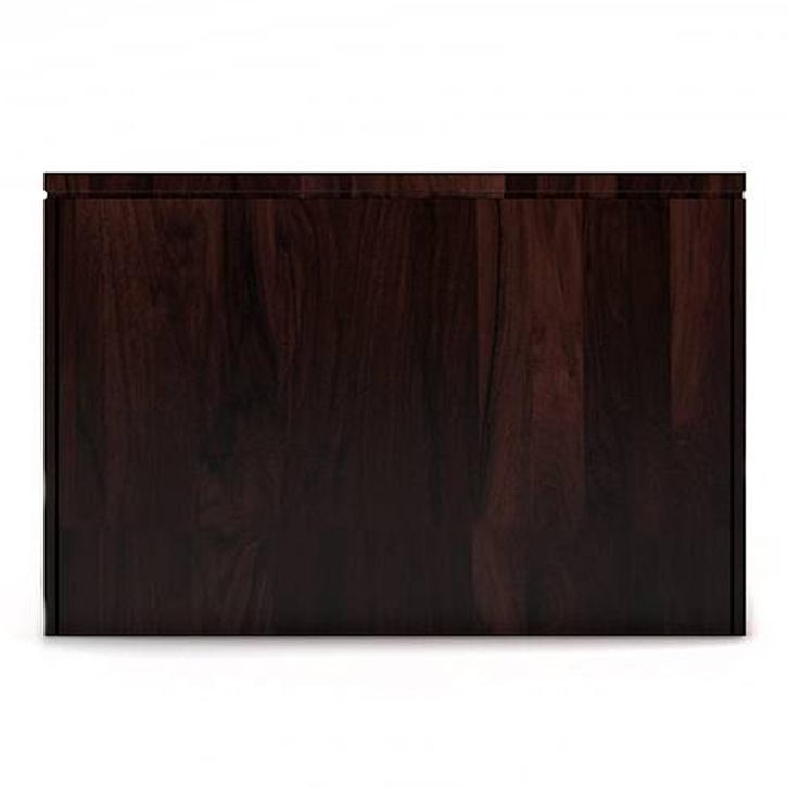 Epsilon Rectangular Solid Wood Coffee Table In Mahogany Finish