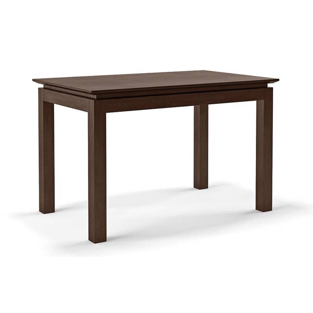 Diner 4 Seater Dining Table In Dark Walnut Finish