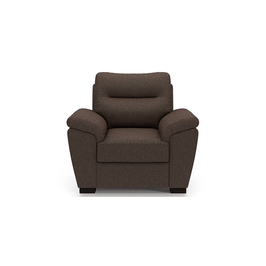 Adelaide Essential 1 Seater Fabric Sofa in Mocha Colour - Urban Ladder