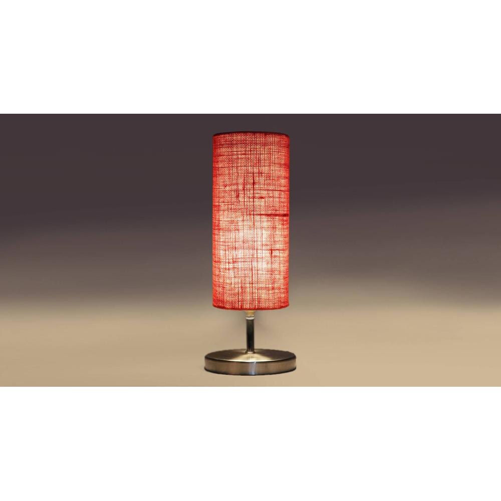 Pink Jute table lamp with Steel Base -50