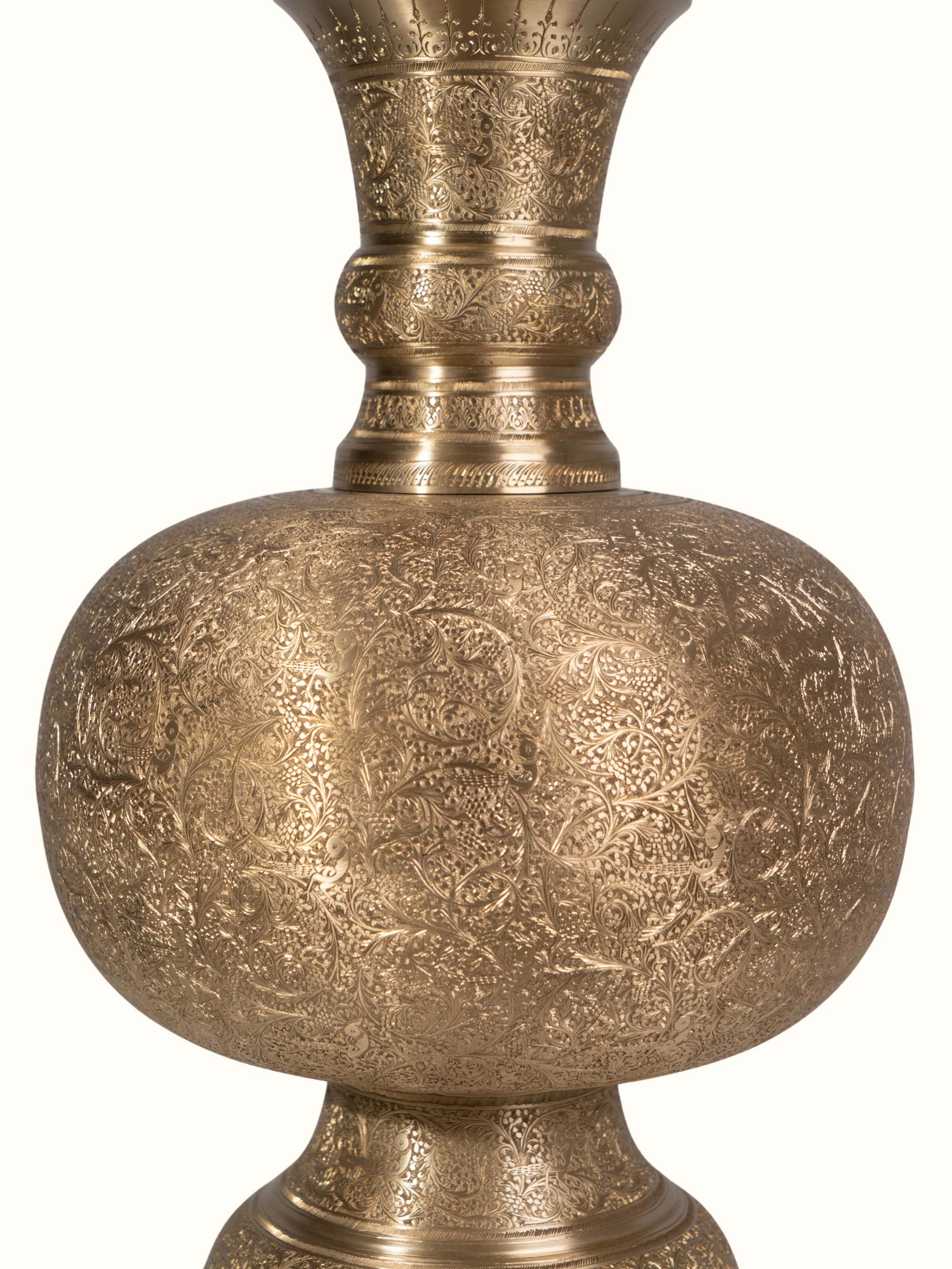 Detail shot of Brassware Table Vase