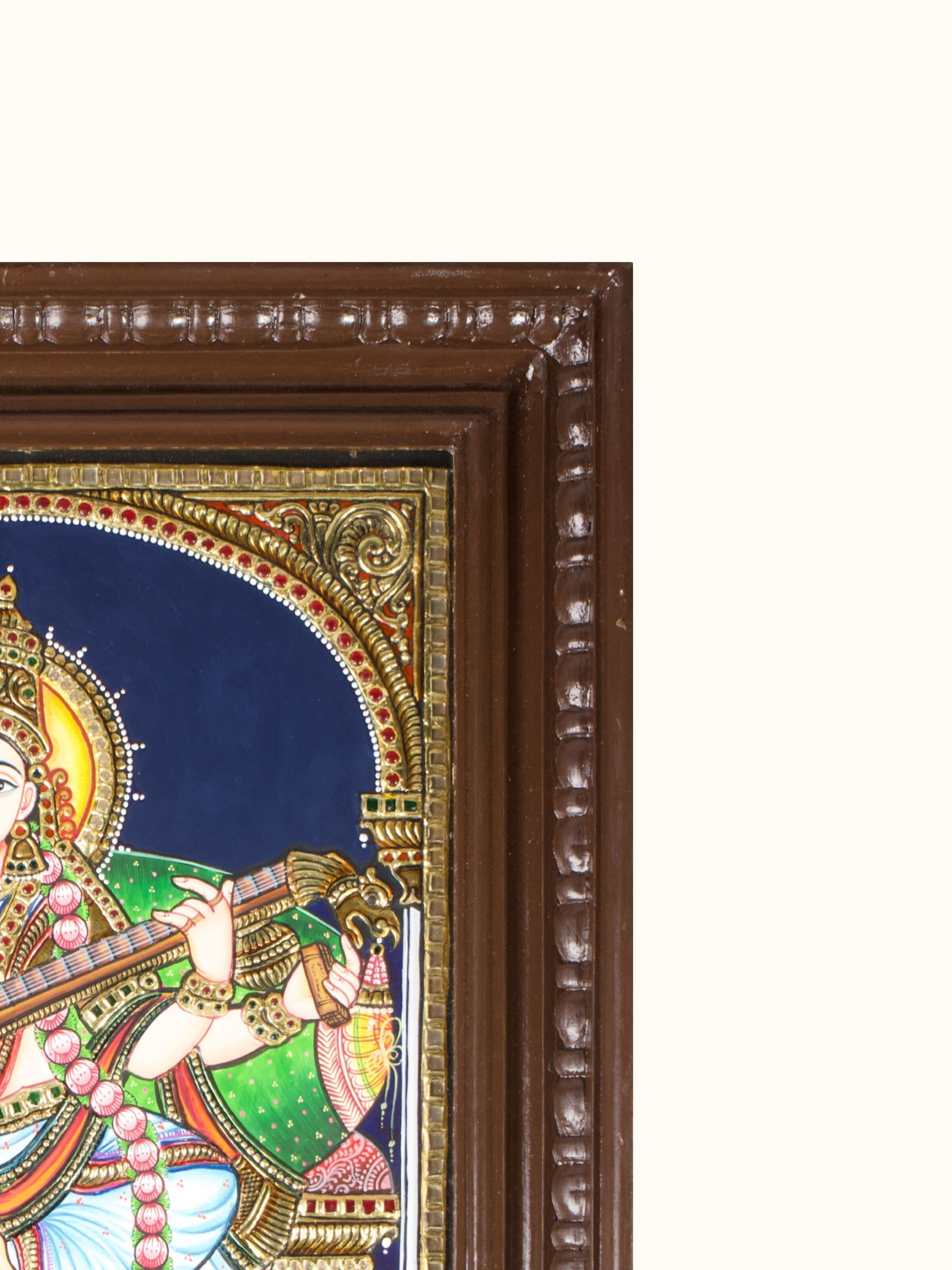 Saraswati Thanjavur Painting