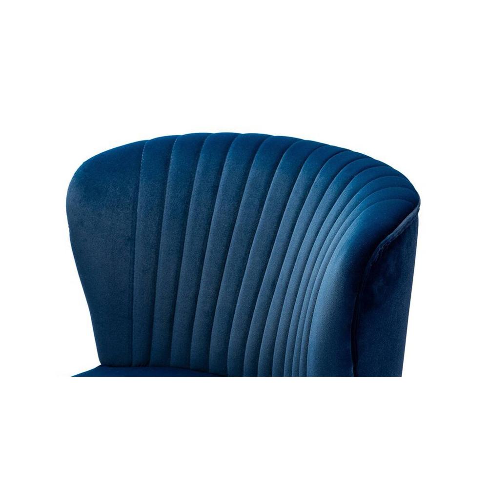 Crimson Accent Chair in Blue Colour