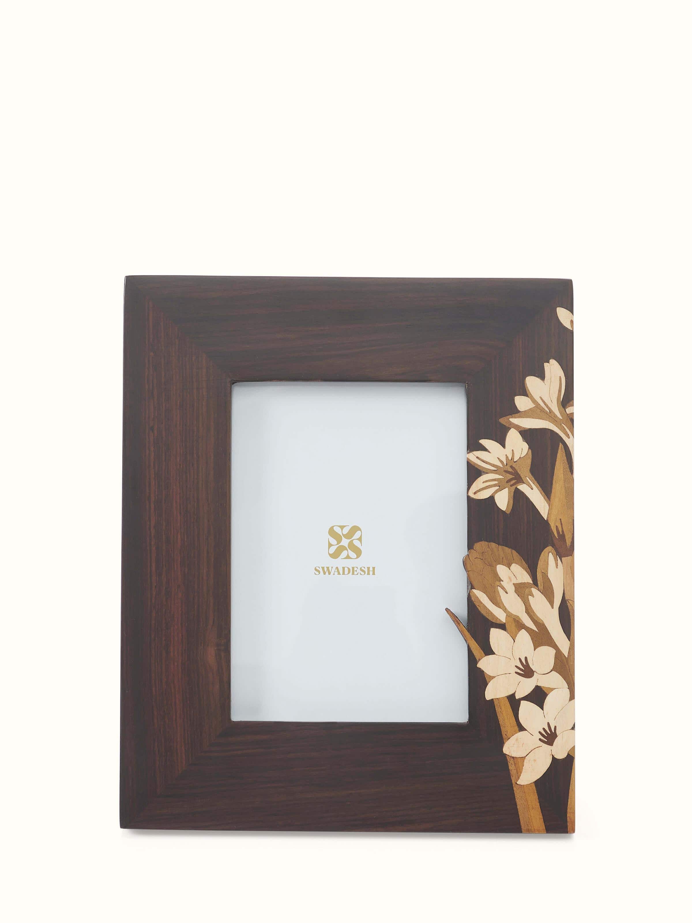 Mysore Rosewood Inlay Photo Frame