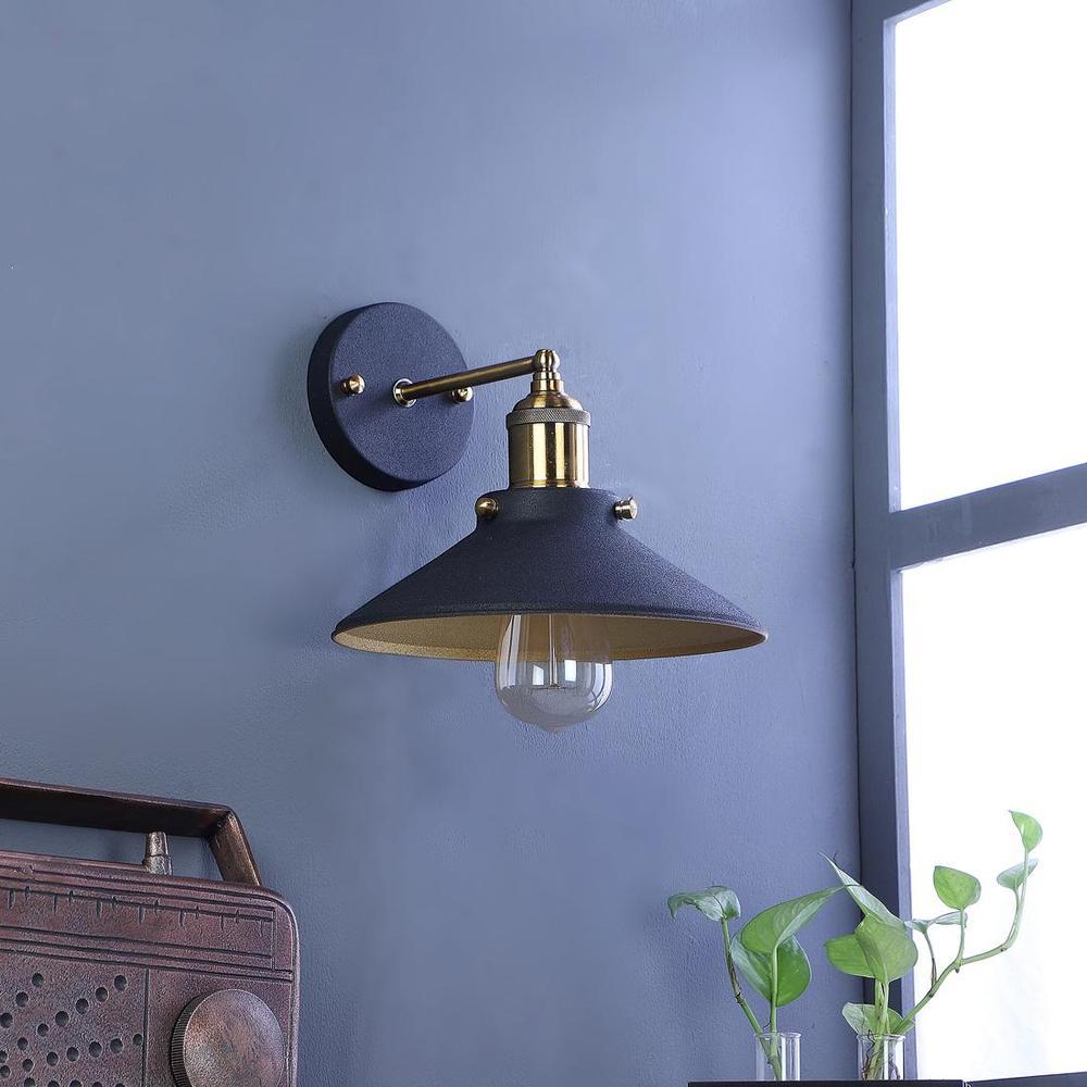 Nora Black Metal Wall Light