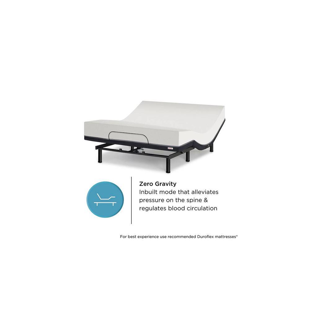 Wave Plus King Size Adjustable Bed With Under Bed Lighting, Massage And Sleep Modes