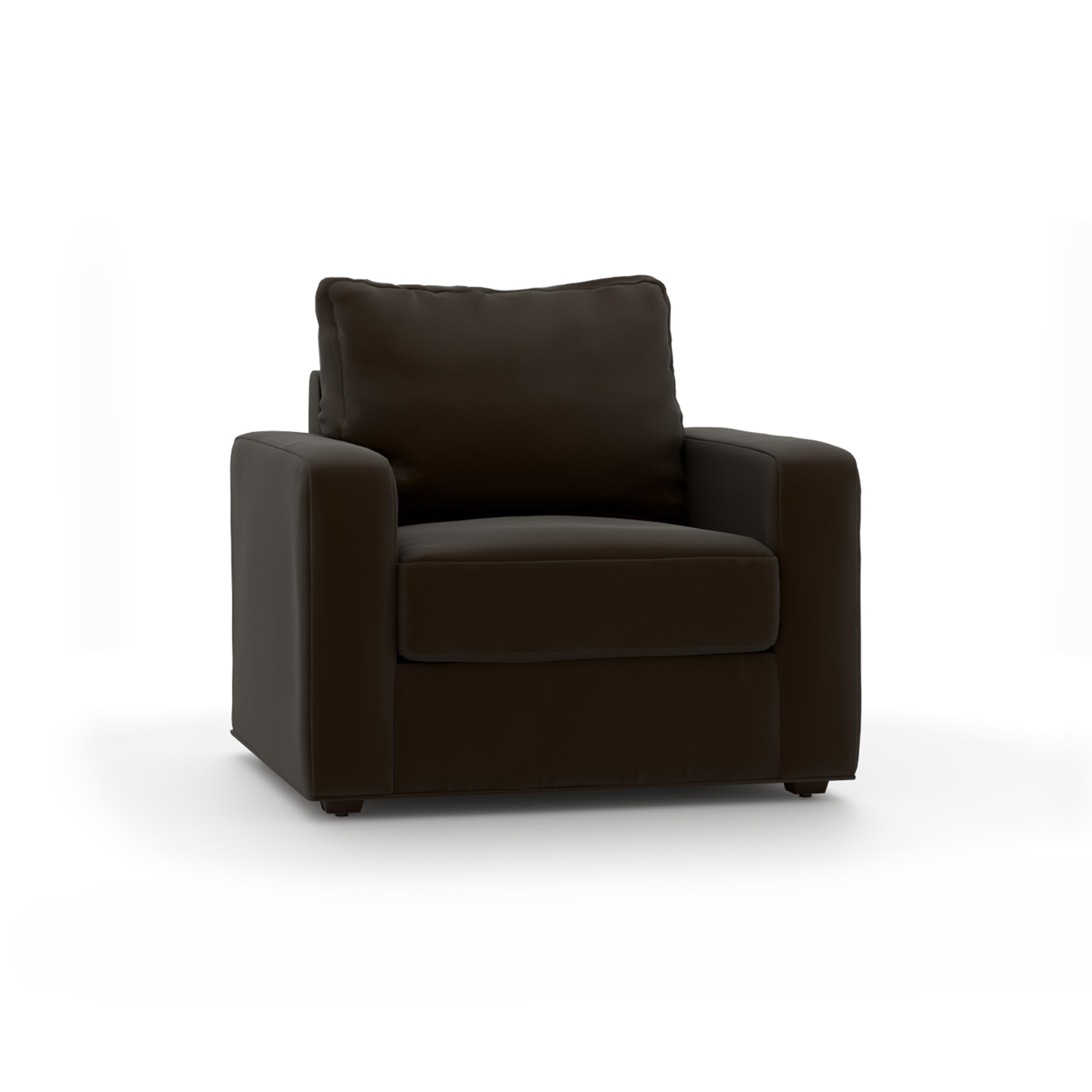 Apollo Sofa Set (Colour : Chocolate, Cushion : Soft, Back Type : Regular, Seater : 2+1+1)