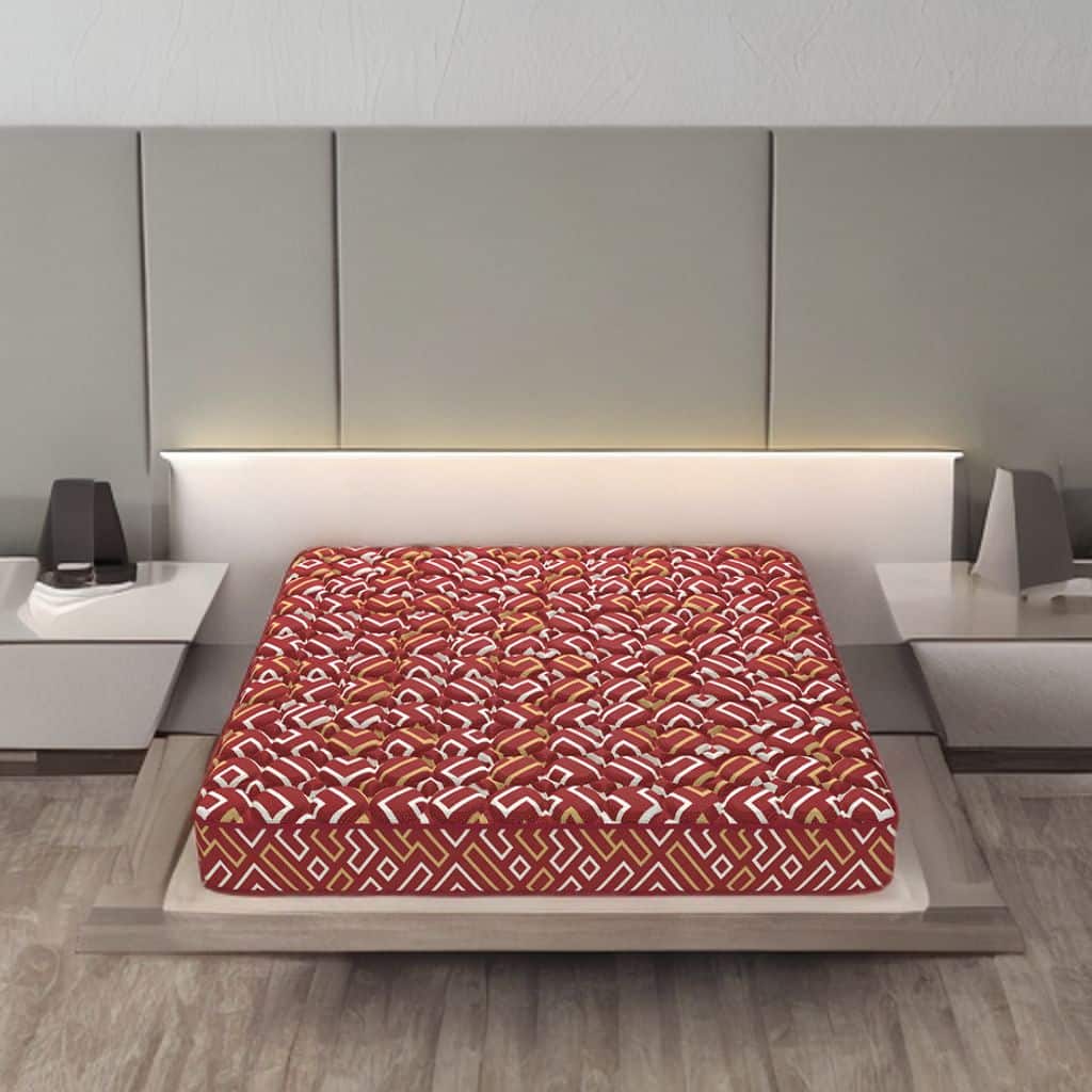 Prism Essential With NIVF Technology 5 Inch Queen Size High Density (HD) Foam Mattress (75X66 Inches), SoftRelax Mattress PU Foam with Quilted Fabric Double-Sided Usable - Coirfit