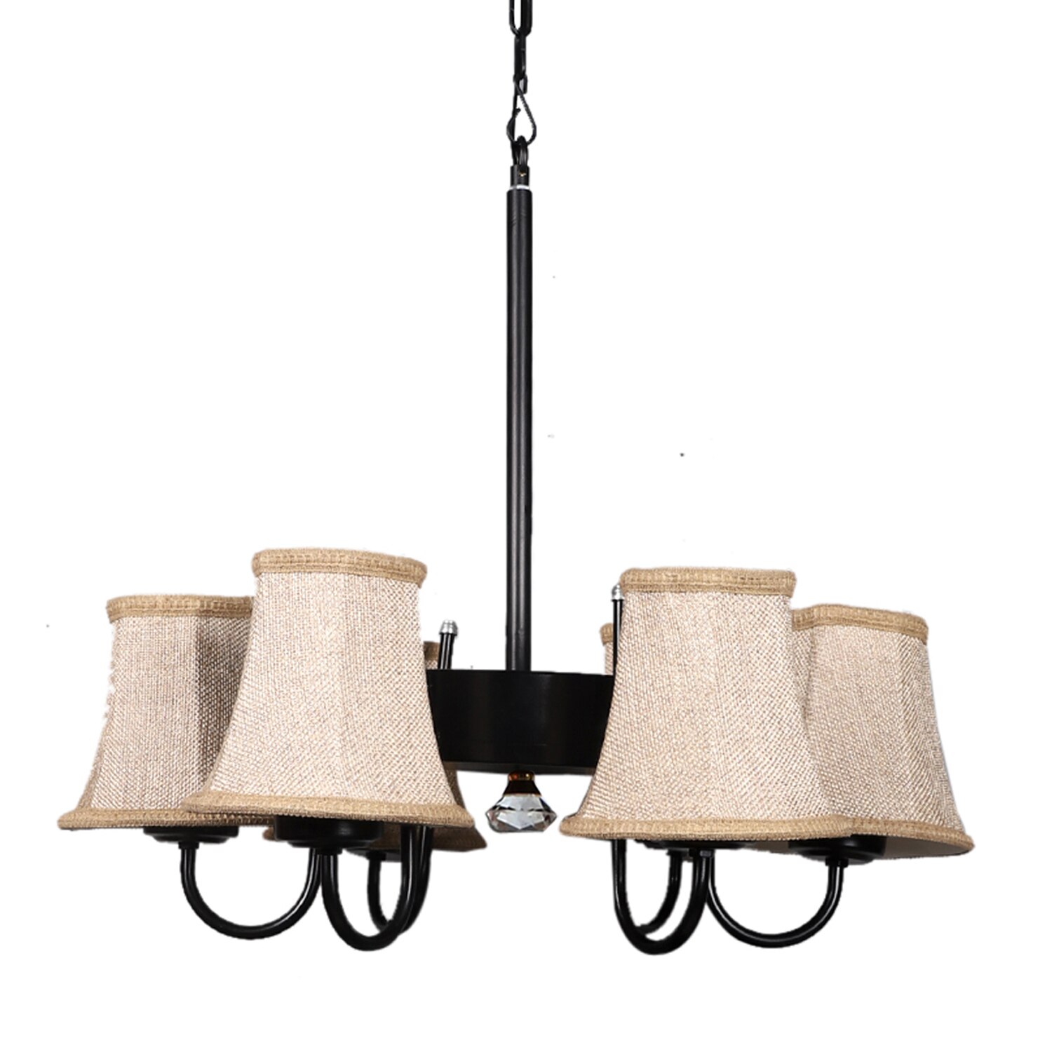 Devansh Dual Black Wallmounted Lamp With Cotton Black Shade