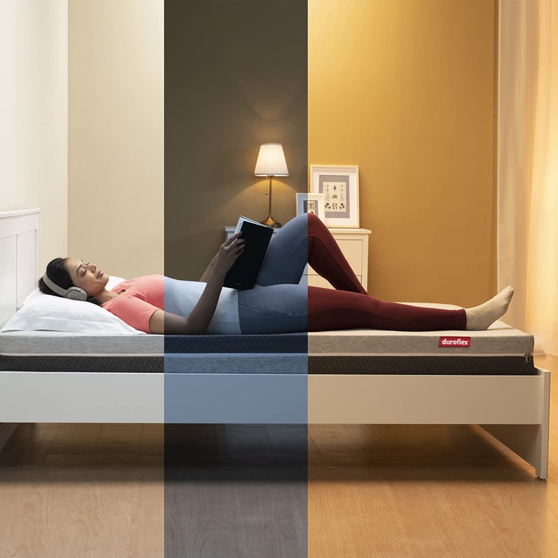 LiveIn Adapt - Roll Pack Mattress with 3 Interchangeable Firmness Layers (78 x 60 in, 6 Inches)