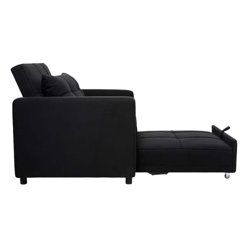 Gilbertson 1 Seater Sofa Cum Bed In Black Color