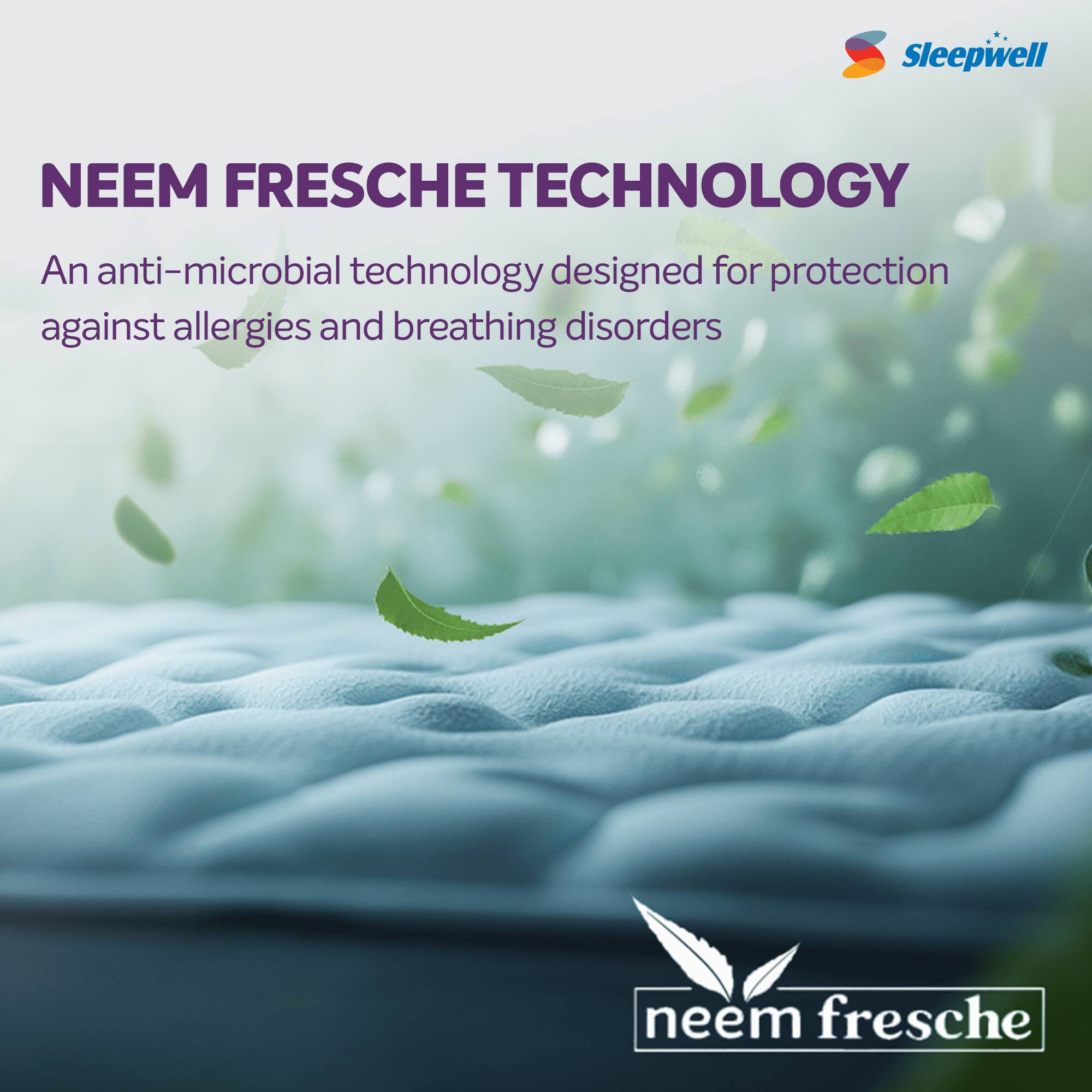 Sleepwell Orthopedic, Anti Microbial, Medium Firm Support 6 inch Single Memory Foam Mattress (L x W: 72 inch x 35 inch)