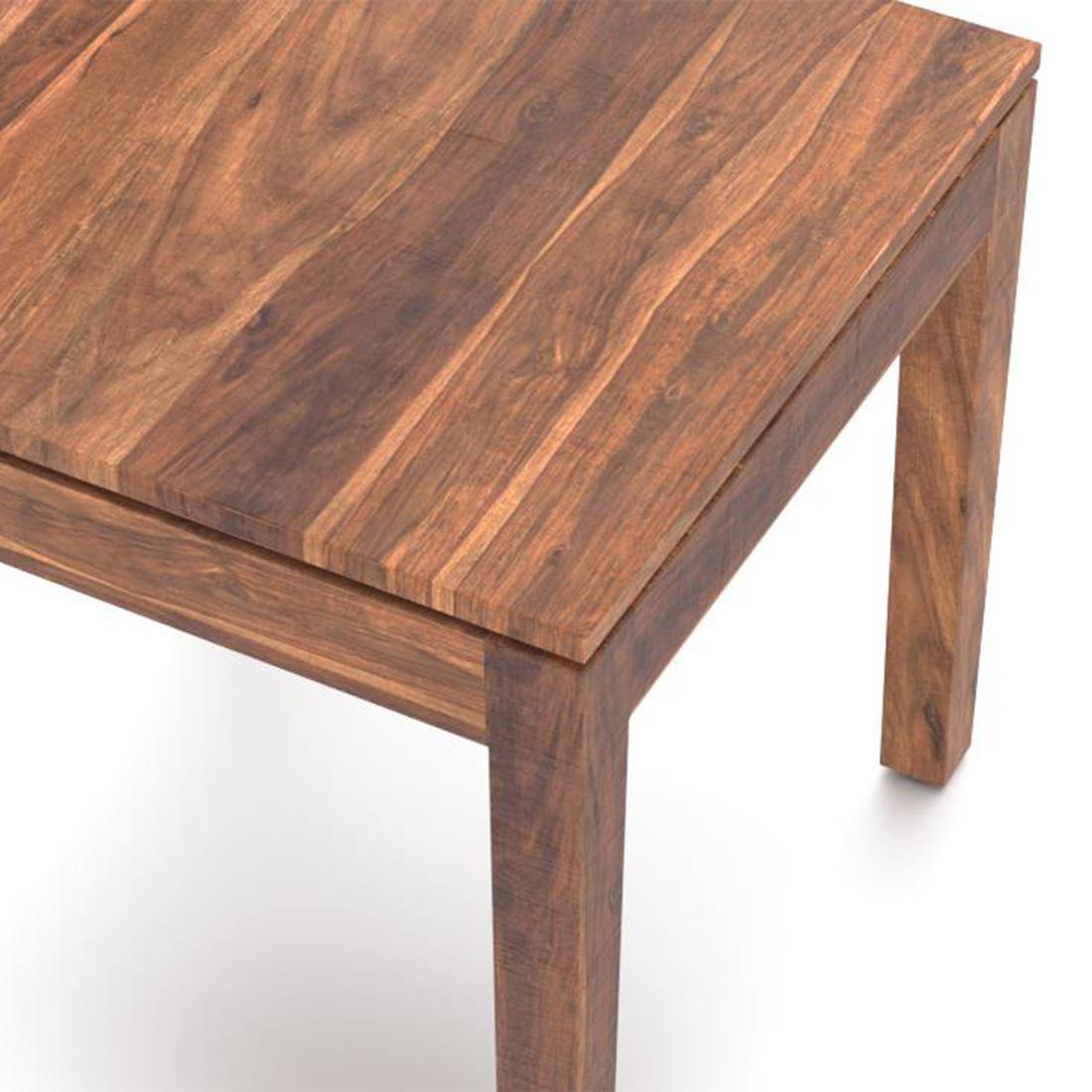 Julian 4 Seater Dining Table With Set Of 4 Capra Dining Chairs (Finish- Teak)